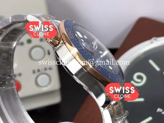 Omega Seamaster 300M Co-Axial Master Chronometer Blue Dial (SW-21664) 1:1 Super Clone - Caseback & Cloned Calibre Movement