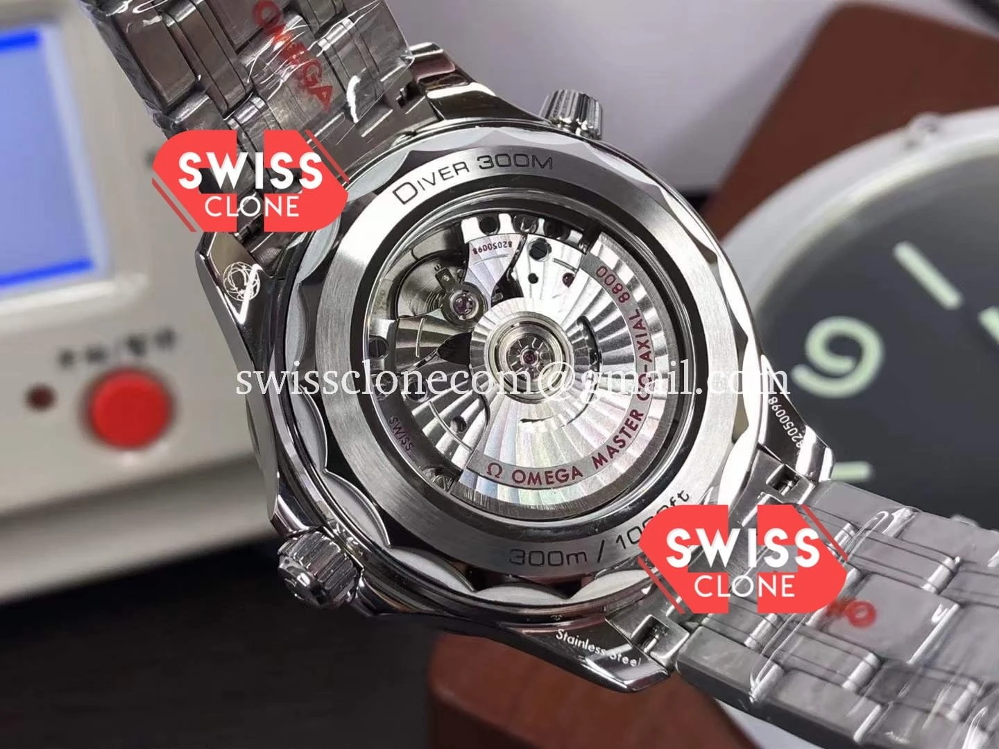 Omega Seamaster 300M Master Chronometer Black 904L 1:1 Super Clone - On-Wrist Presence View