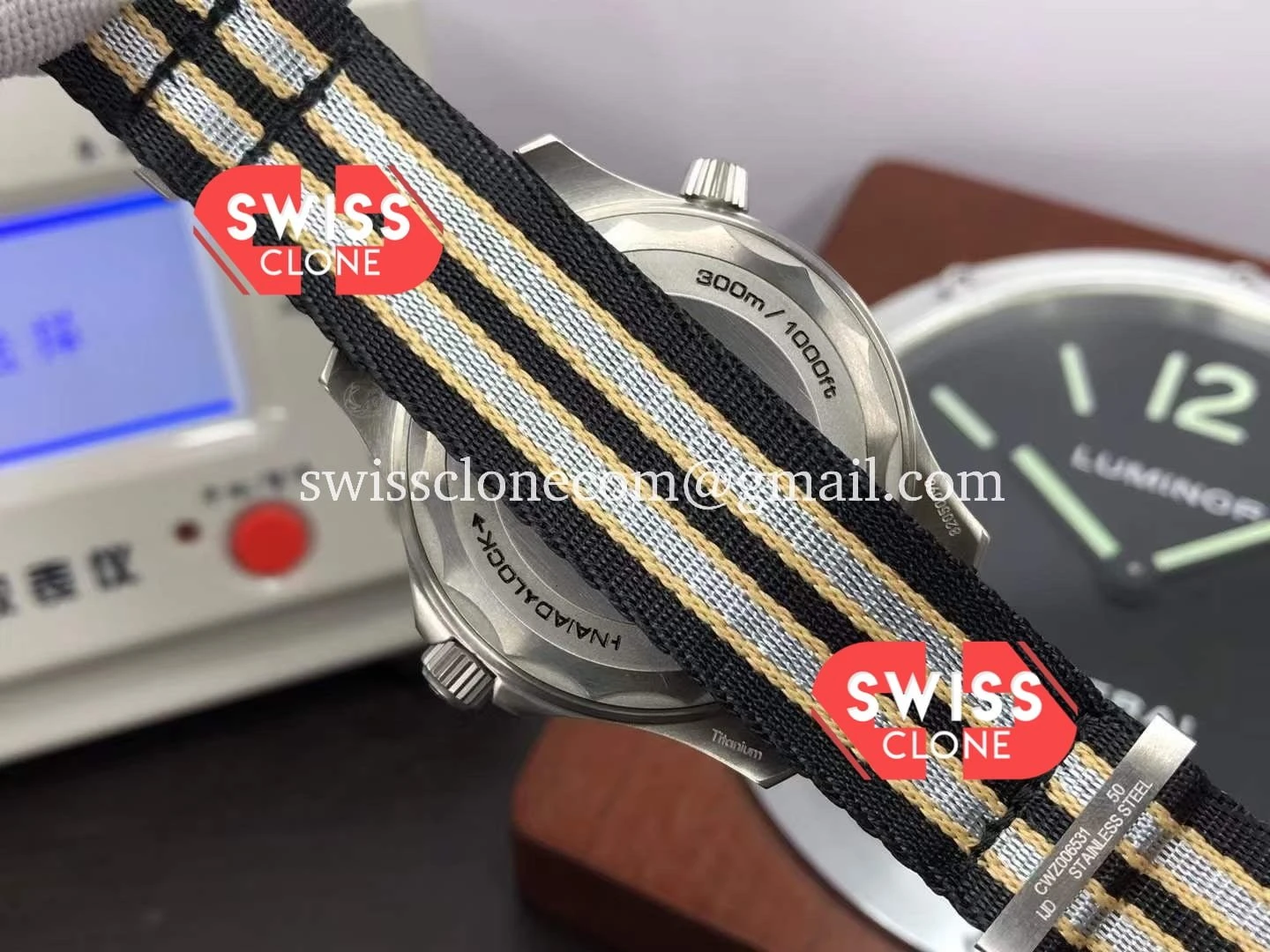 Omega Seamaster 300M No Time To Die Titanium Case 1:1 Super Clone - On-Wrist Presence View