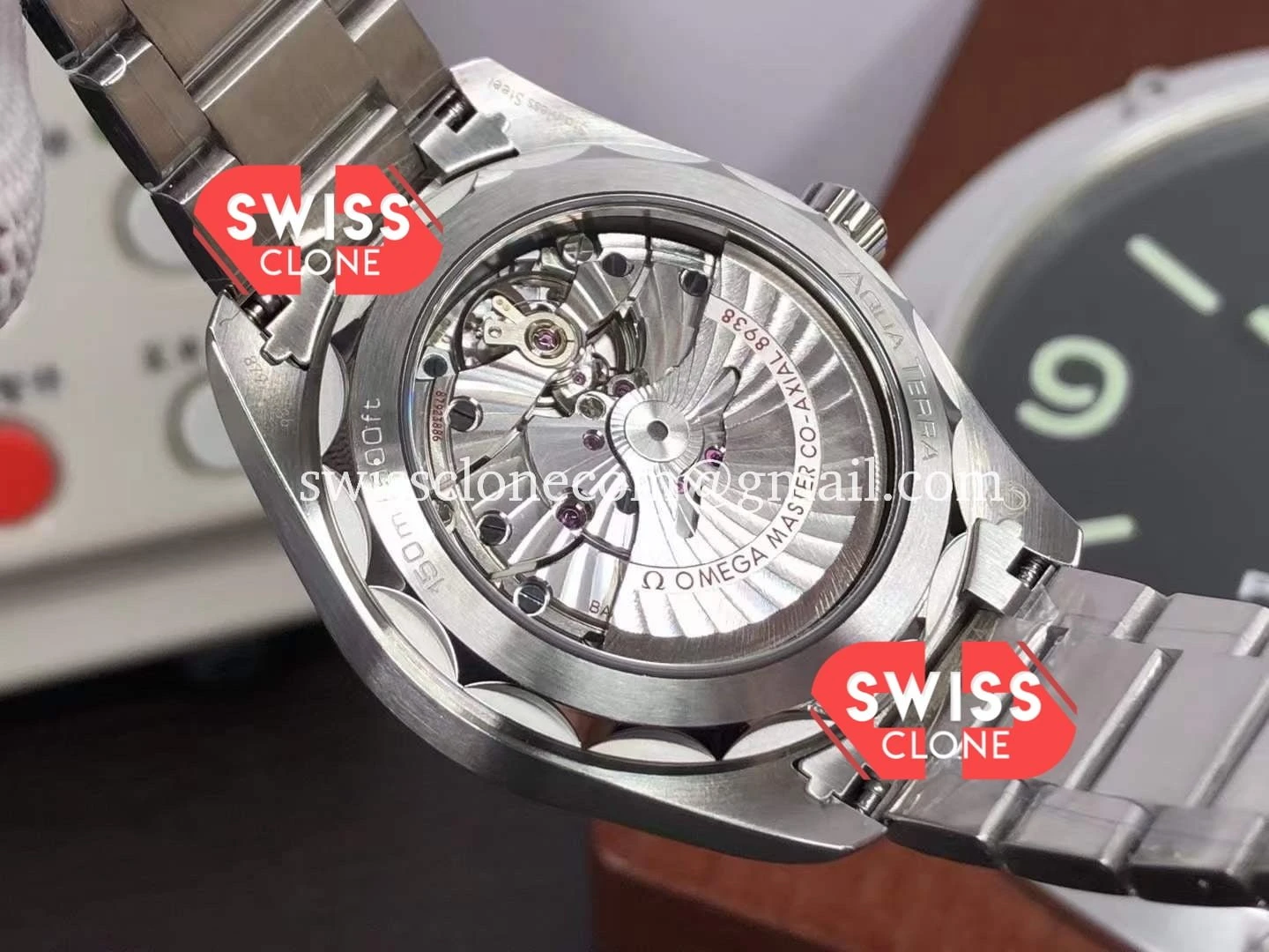 Omega Seamaster Aqua Terra 150M GMT Worldtime 1:1 Super Clone - On-Wrist Presence View