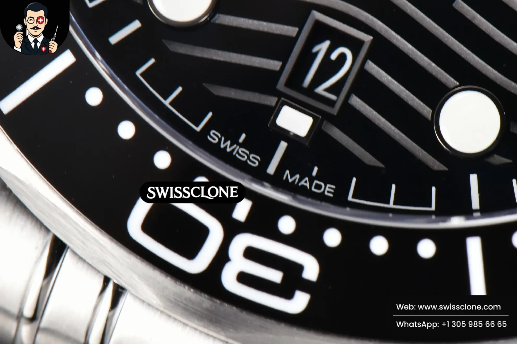 Omega Seamaster Diver 300M 42mm Black Ceramic Black Dial 1:1 Super Clone - On-Wrist Presence View