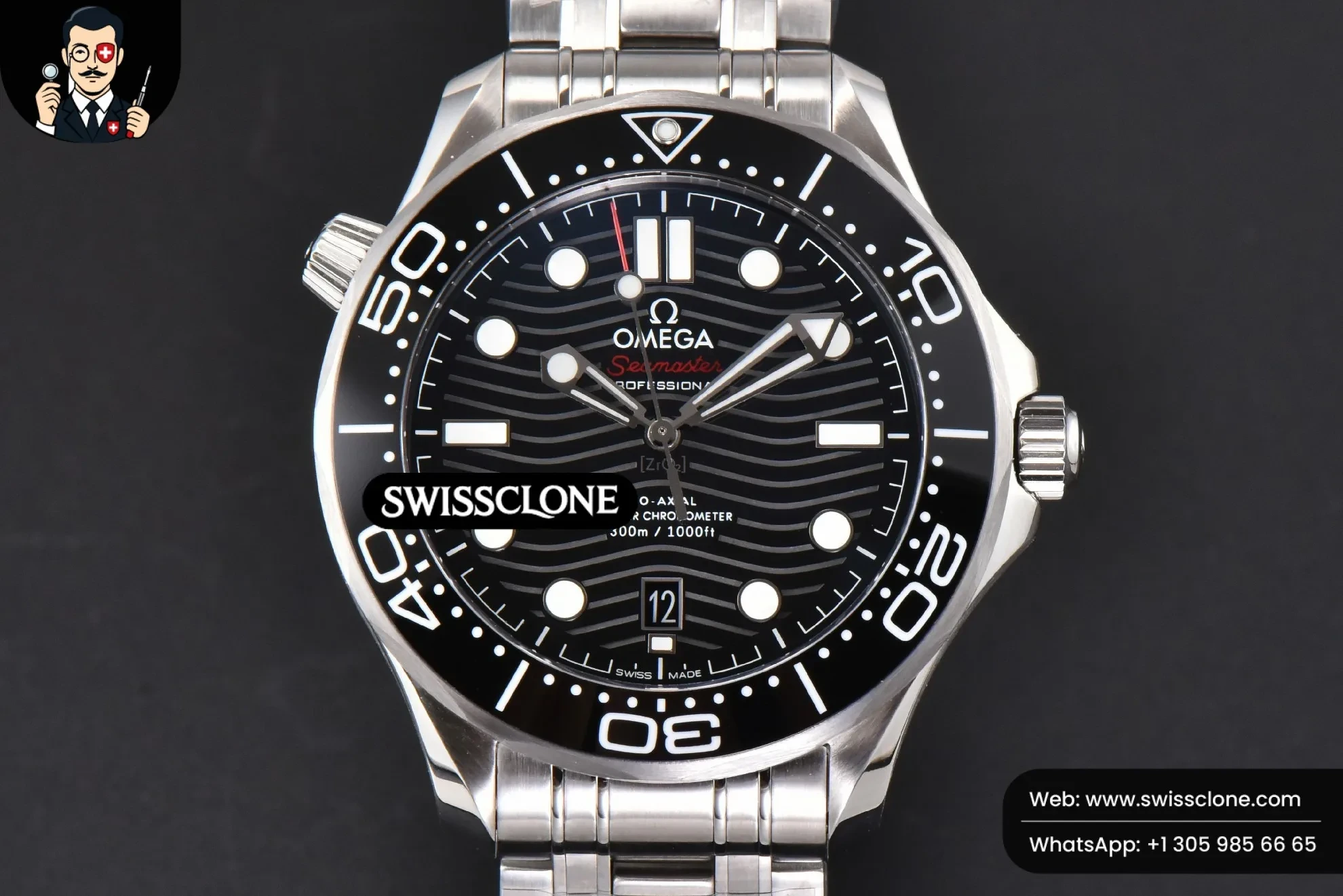 Omega Seamaster Diver 300M 42mm Black Ceramic Black Dial