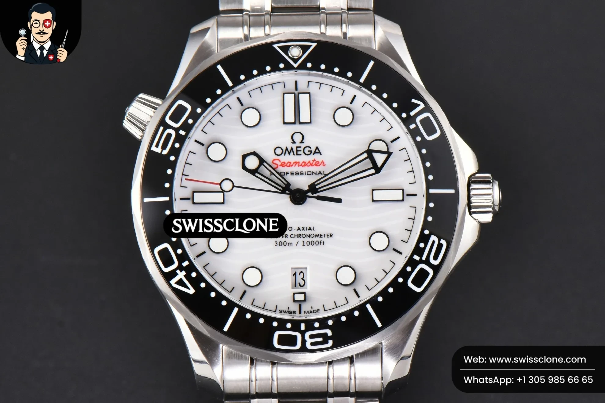 Omega Seamaster Diver 300M 42mm Black Ceramic White Dial