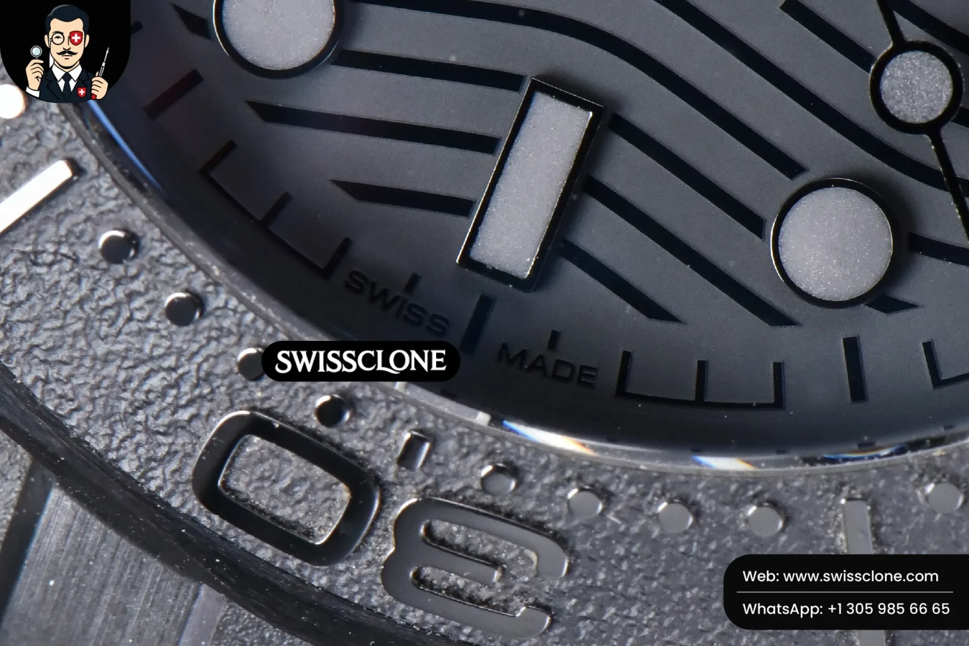 Omega Seamaster Diver 300M Ceramic Nekton ORF 43.5MM Black Dial Rubber 1:1 Super Clone - On-Wrist Presence View
