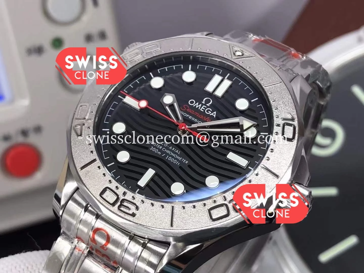 Omega Seamaster Diver 300M Nekton 1:1 Super Clone - Caseback & Cloned Calibre Movement