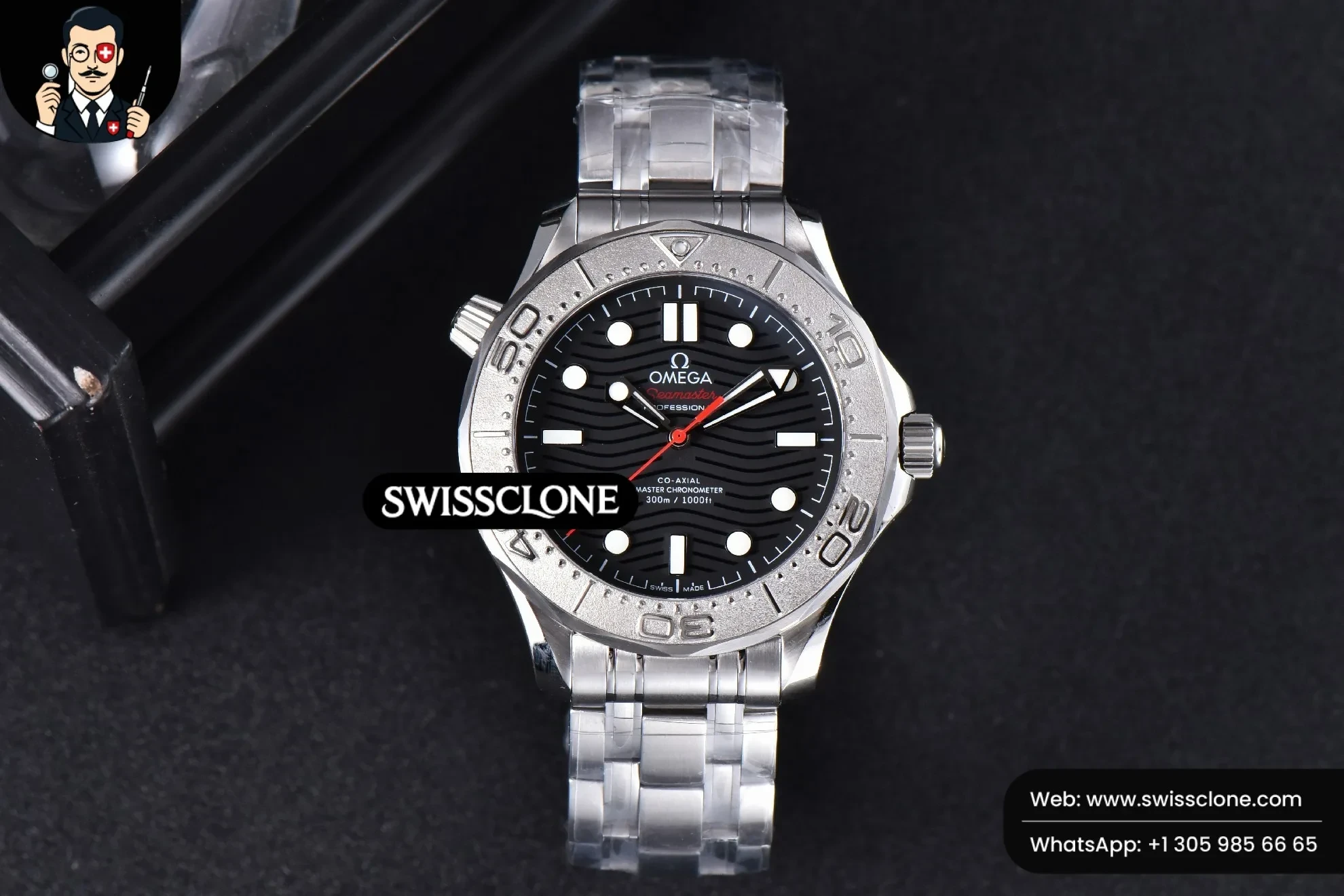 Omega Seamaster Diver 300M Nekton 42mm Black Dial Black