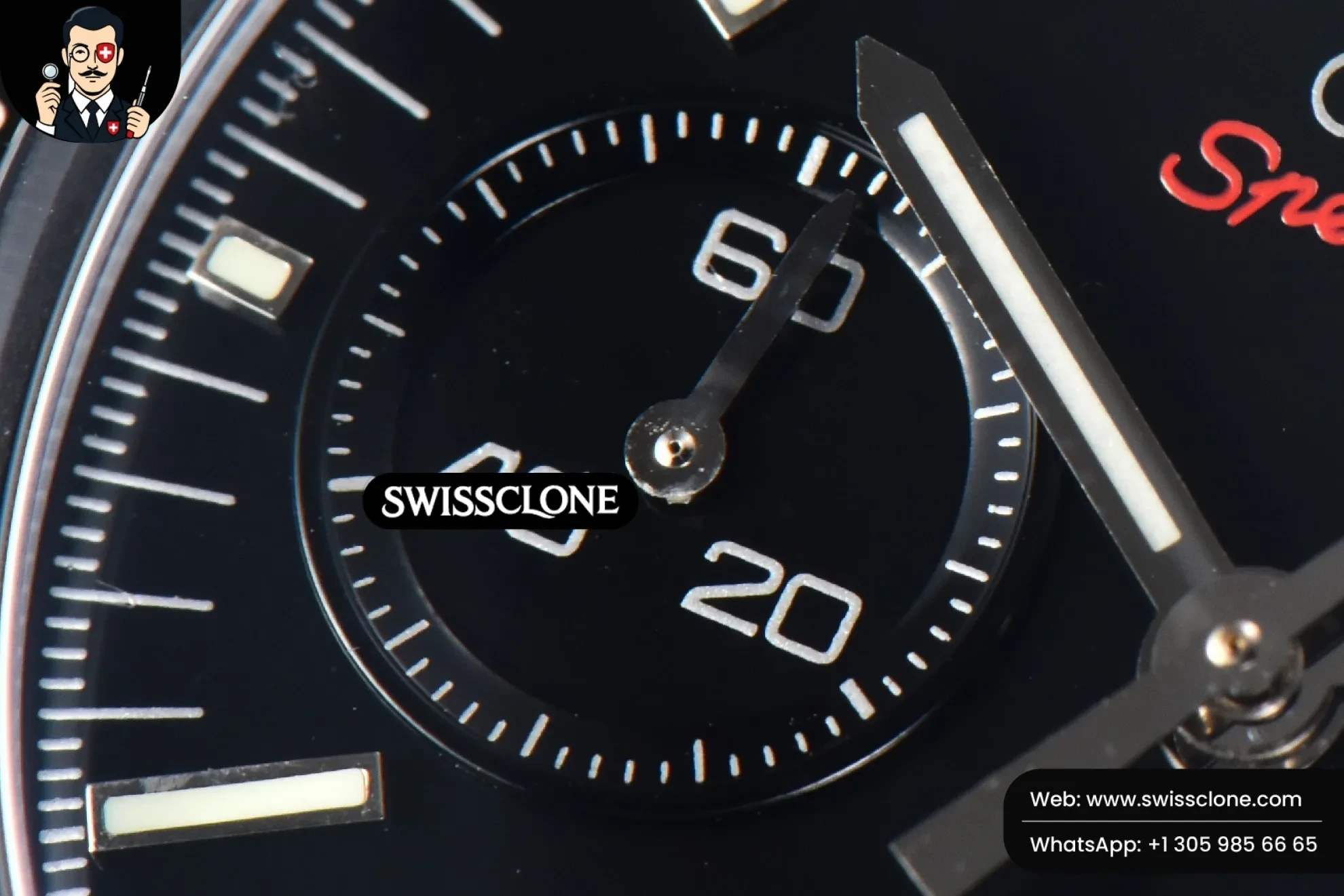 Omega Speedmaster ‘Dark Side Of The Moon’ Real Ceramic OMF 44mm Black Dial Nylon 1:1 Super Clone Det - Caseback & Cloned Calibre Movement
