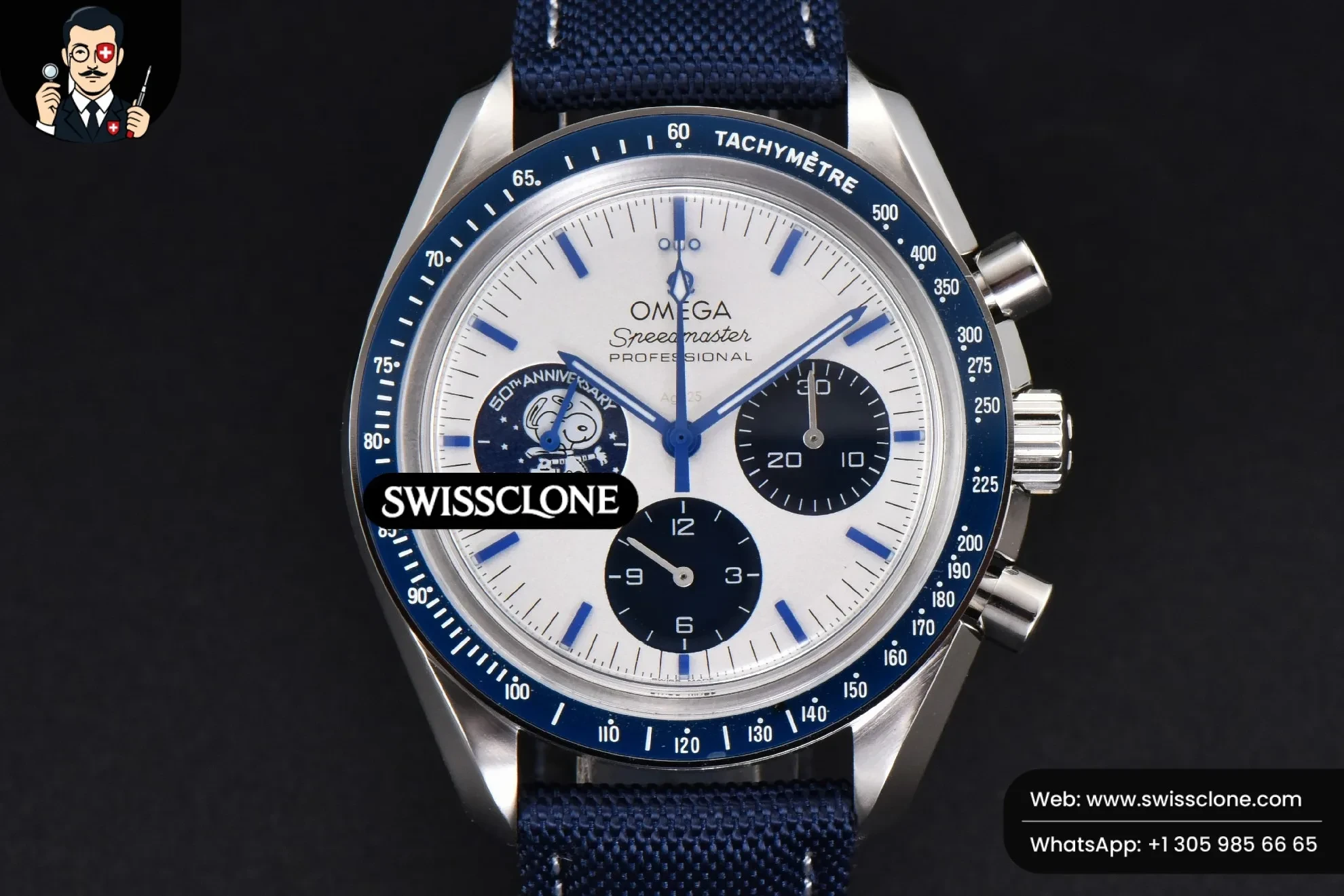 Omega Speedmaster Professional ‘Snoopy’ 42mm N1F 50th Anniversary Nylon