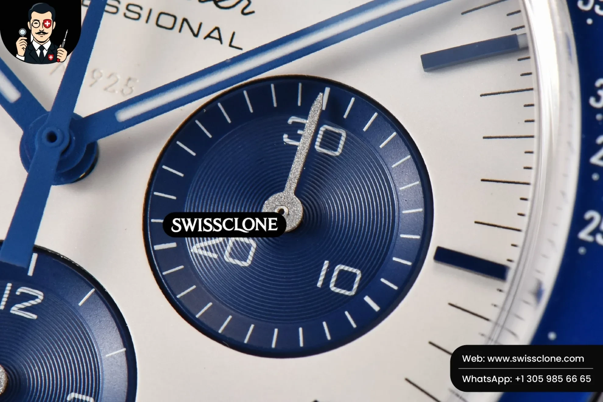 Omega Speedmaster Professional ‘Snoopy’ 50th Anniversary 42mm GSF Nylon A7750(Mod) 1:1 Super Clone Det - Lateral Case Thickness Profile