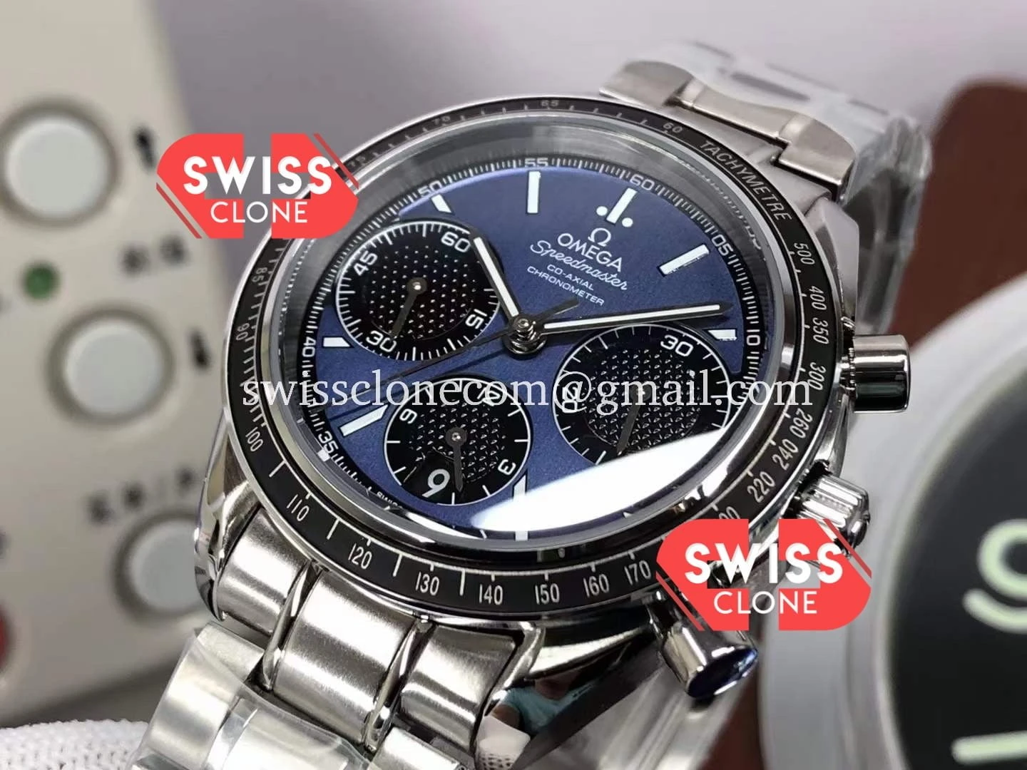 Omega Speedmaster Racing Blue Dial 904L 1:1 Super Clone - Clasp & Bracelet Finishing