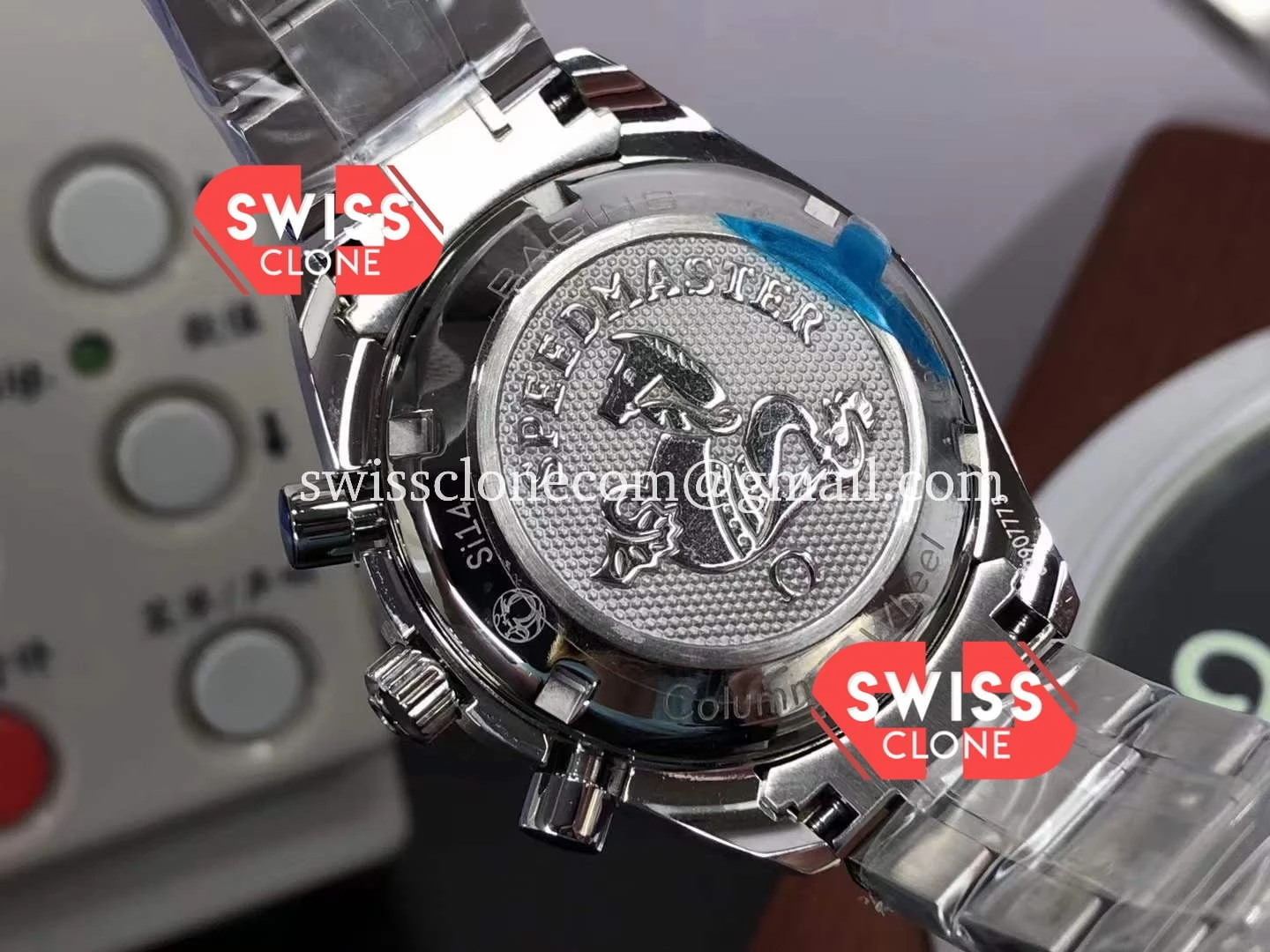 Omega Speedmaster Racing Blue Dial 904L 1:1 Super Clone - On-Wrist Presence View