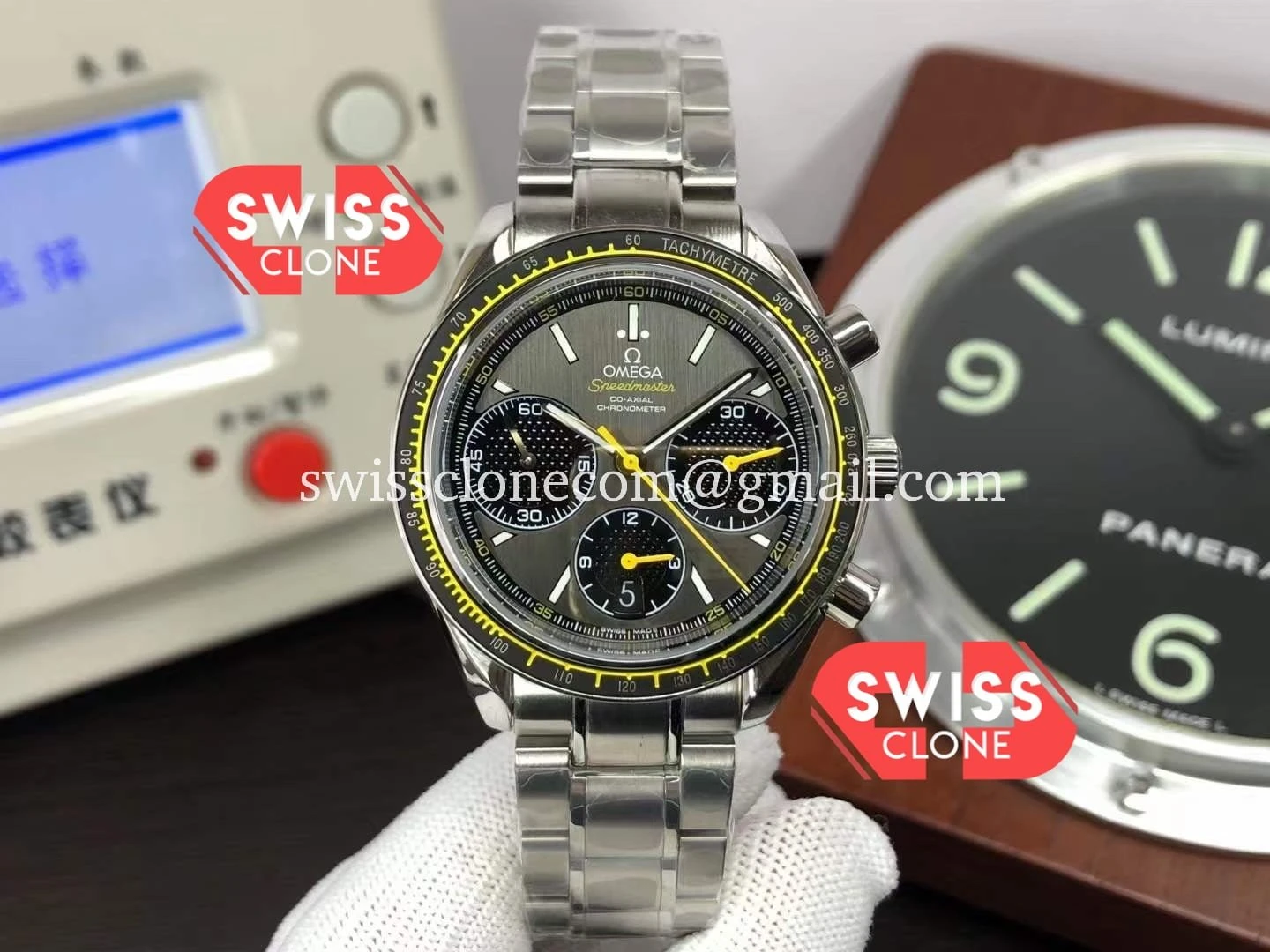 Omega Speedmaster Racing Grey Dial 904L Steel