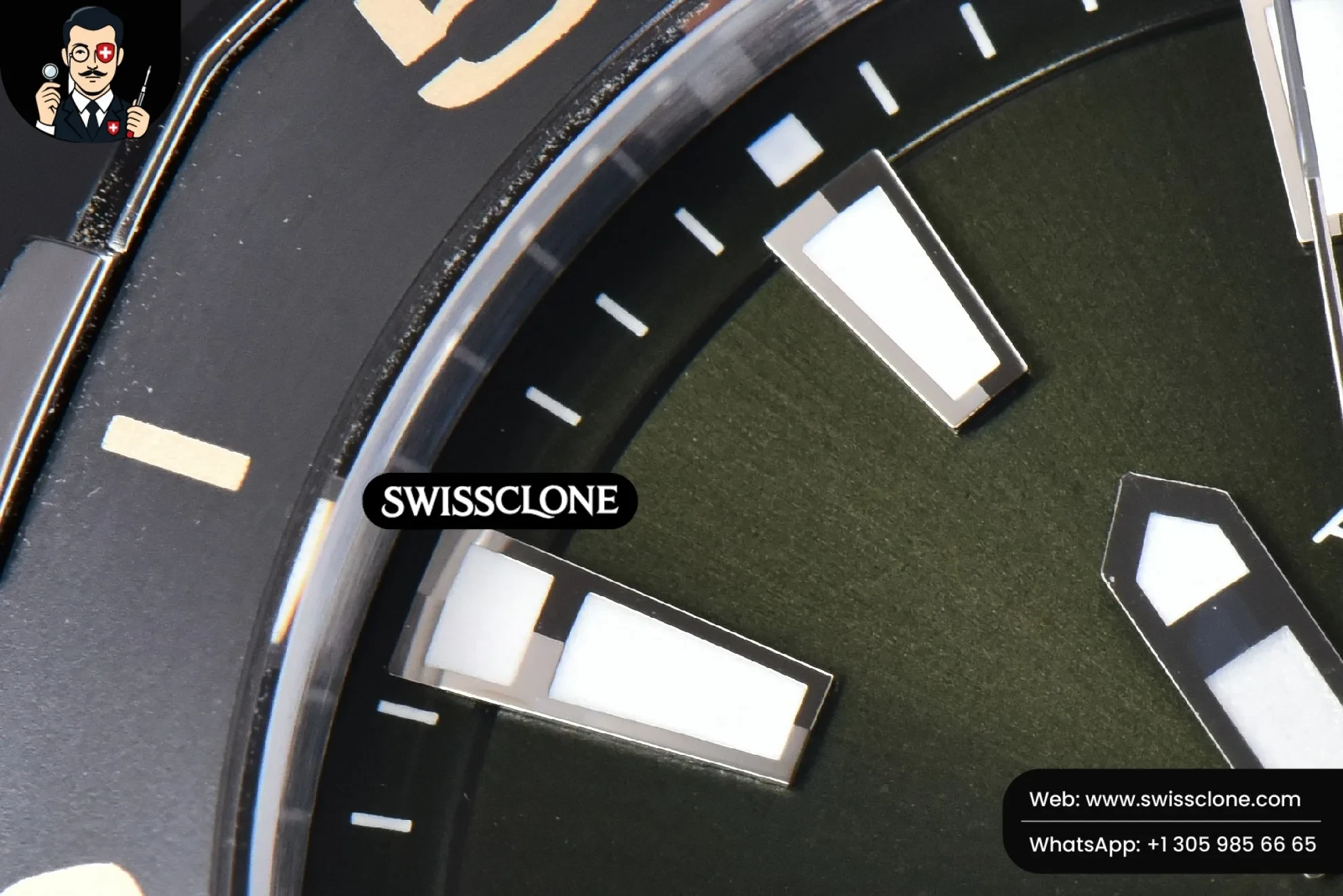Omega Tag Heuer Aquaracer 300M 41mm OF Black Dial Green Nylon SW200 1:1 Super Clone - Clasp & Bracelet Finishing