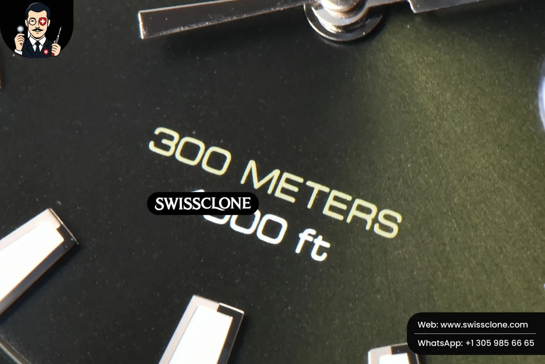 Omega Tag Heuer Aquaracer 300M 41mm OF Black Dial Green Nylon SW200 1:1 Super Clone - On-Wrist Presence View