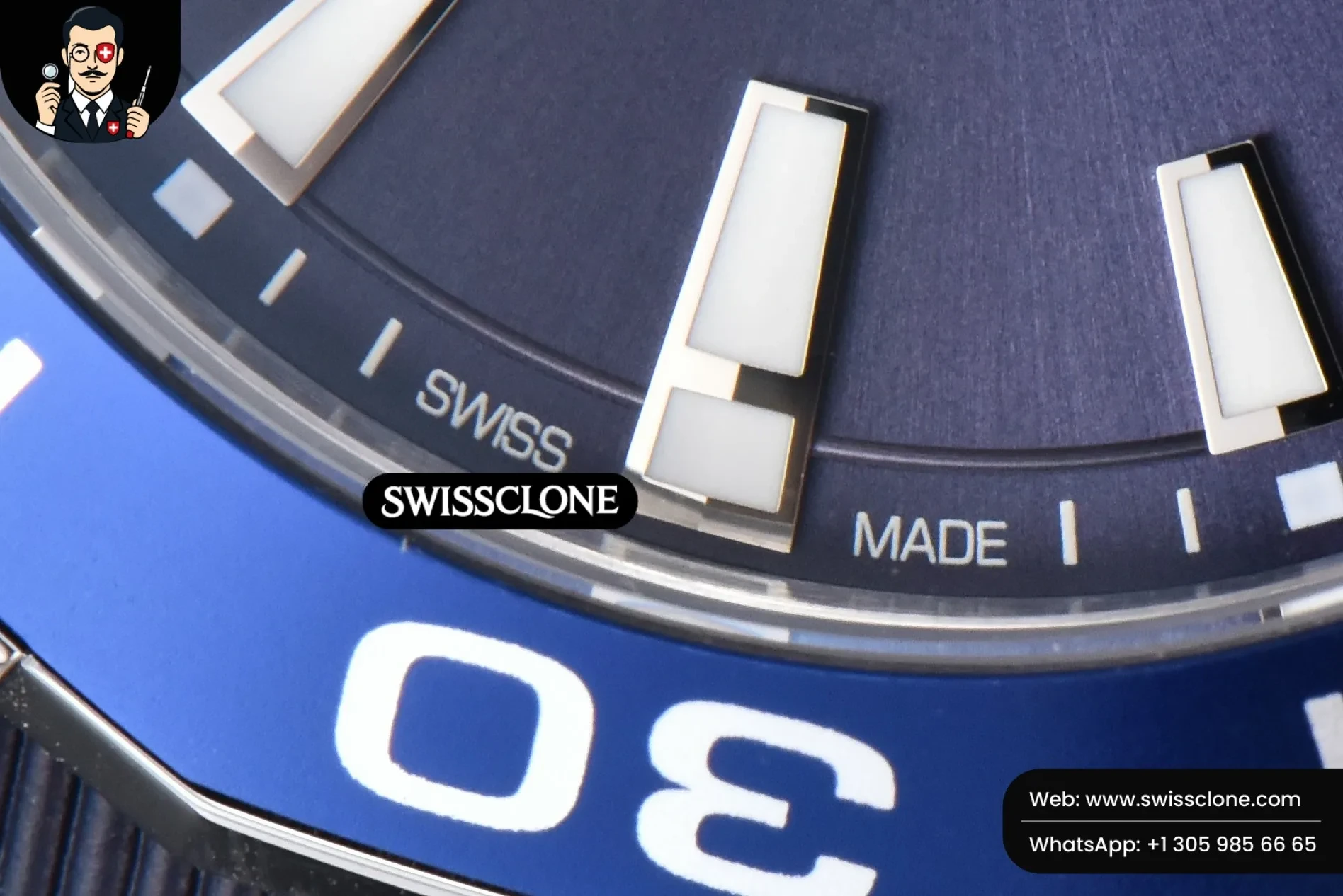 Omega Tag Heuer Aquaracer 300M 41mm OF Purple Dial Blue Rubber 1:1 Super Clone - On-Wrist Presence View