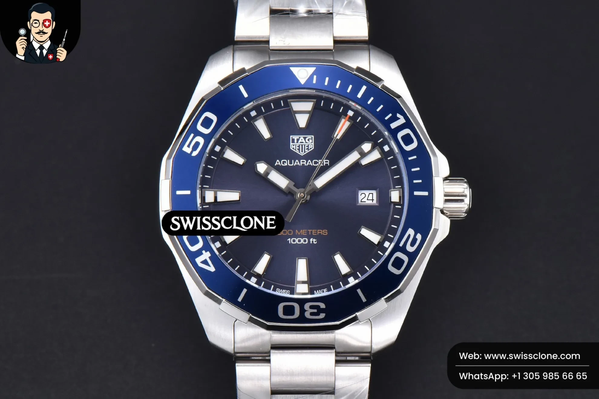 Tag Heuer Aquaracer 300M 41mm OF Purple Dial SW200
