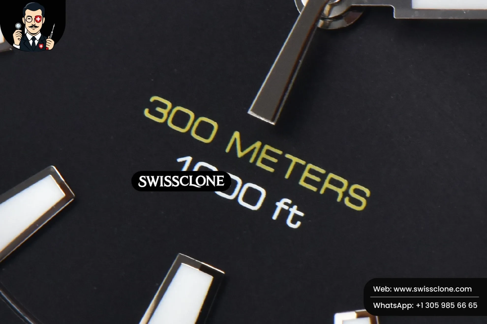 Omega Tag Heuer Aquaracer 300M OF 43mm Black Dial Rubber Quartz 1:1 Super Clone - Caseback & Cloned Calibre Movement