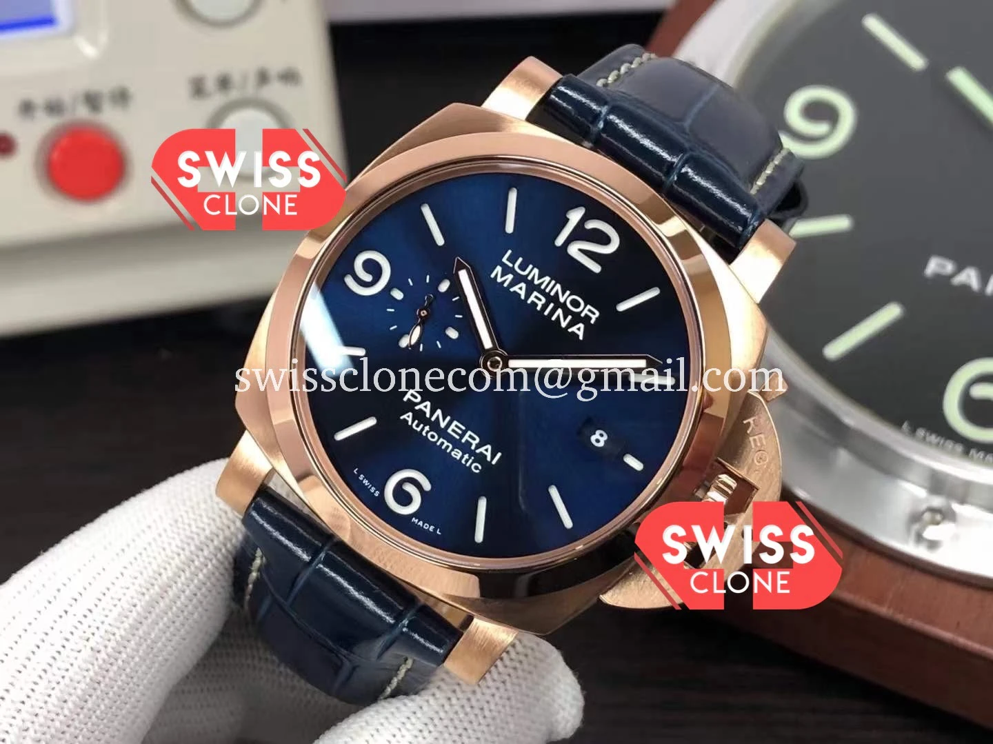 Panerai Luminor Marina PAM1112 Rose Gold 1:1 Super Clone - Bezel & Case Profile