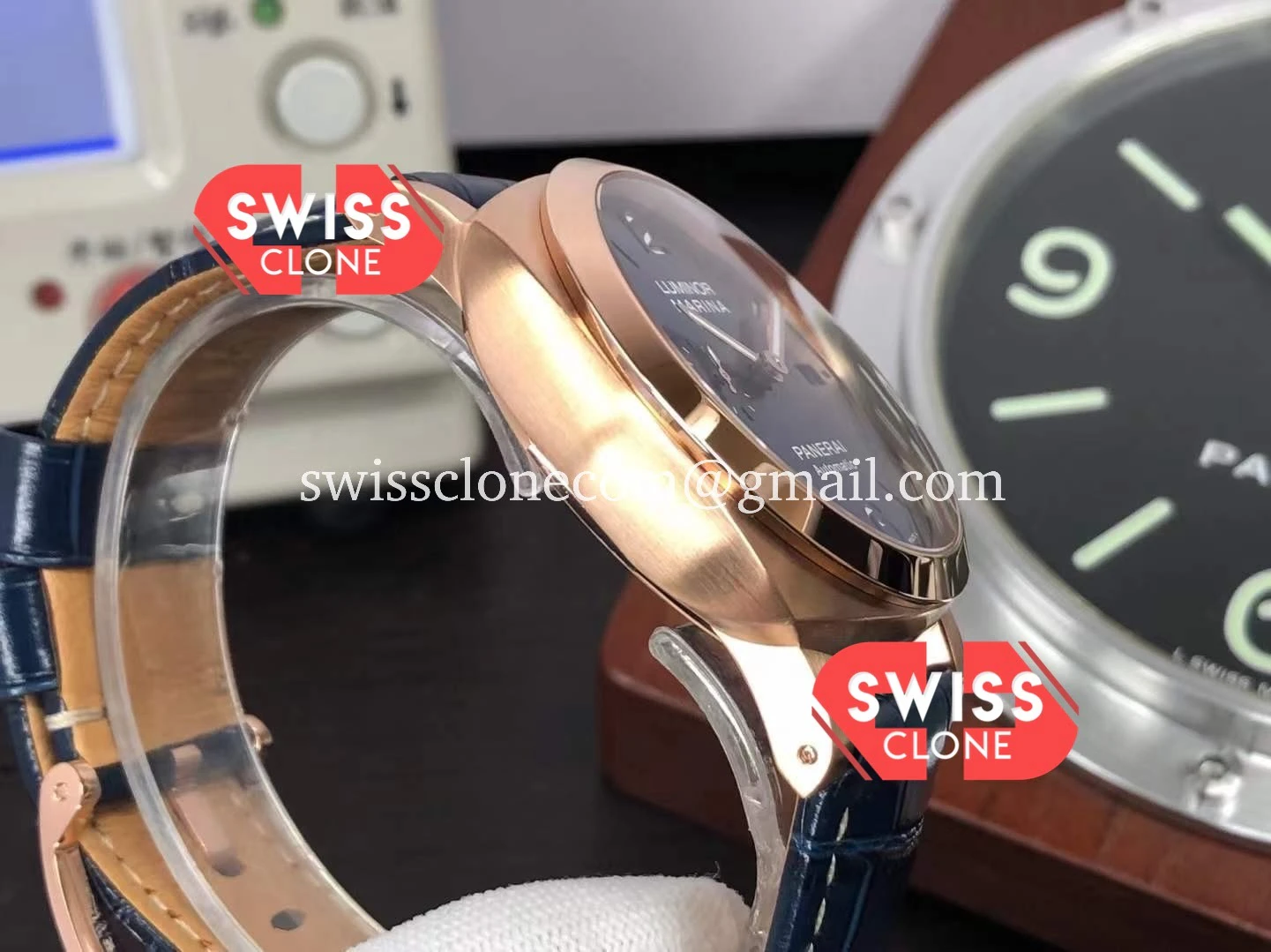 Panerai Luminor Marina PAM1112 Rose Gold 1:1 Super Clone - Caseback & Cloned Calibre Movement