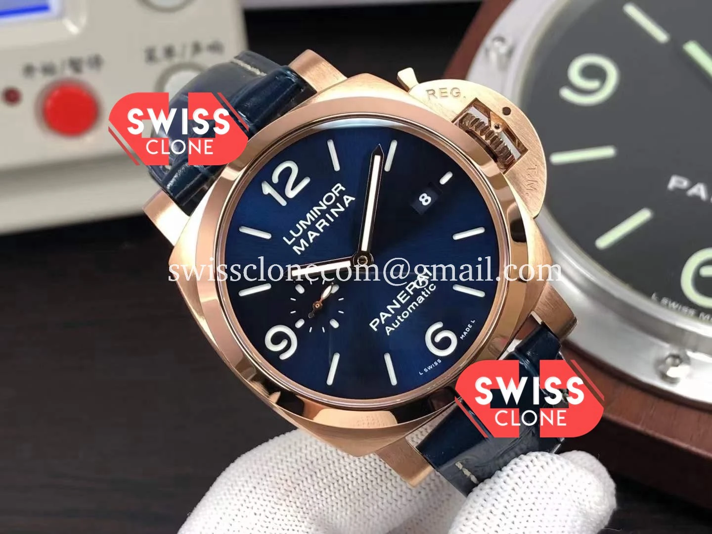 Panerai Luminor Marina PAM1112 Rose Gold 1:1 Super Clone - Dial Macro Close-Up
