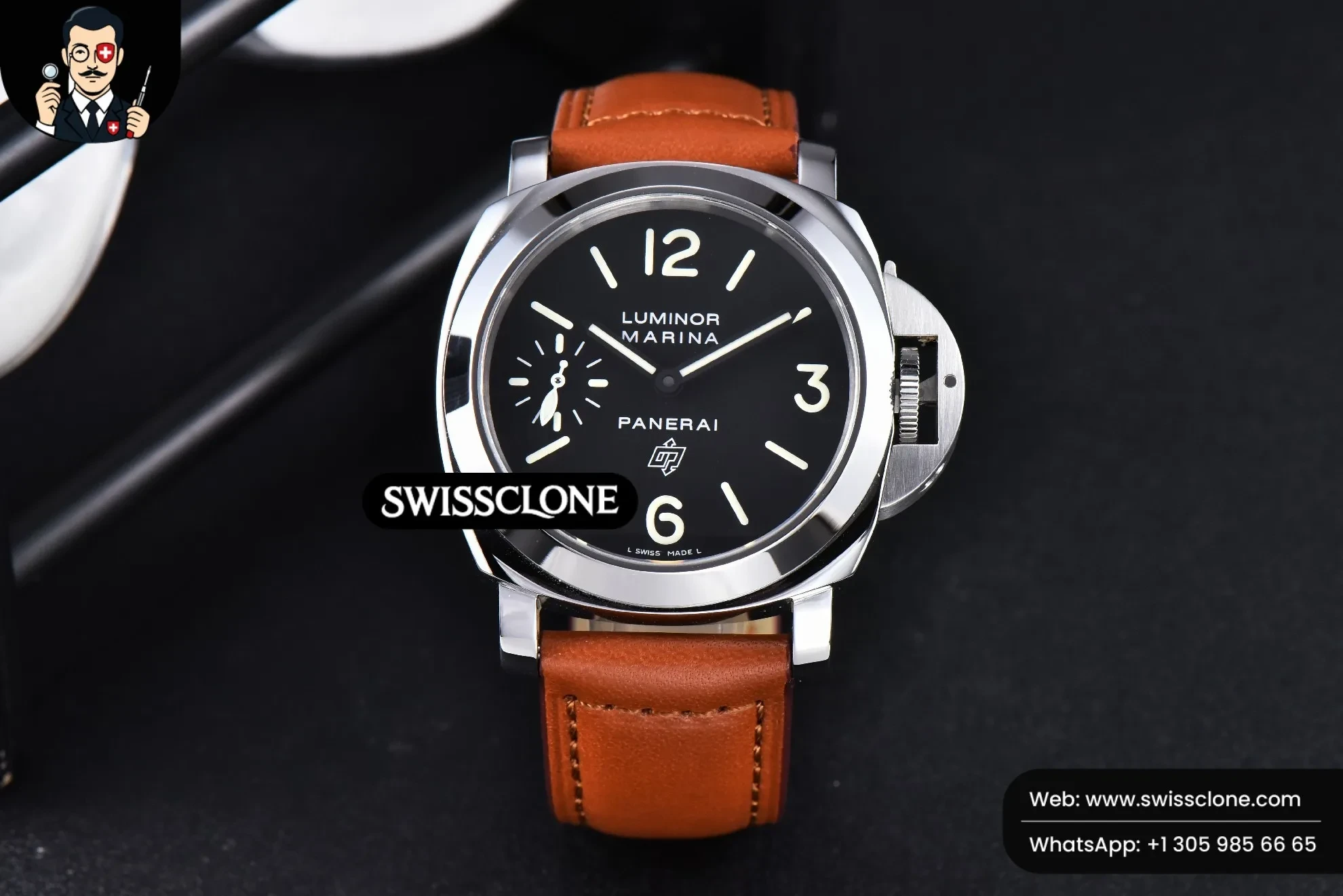 Panerai PAM005 44mm XF Brown Leather with Y-Incabloc