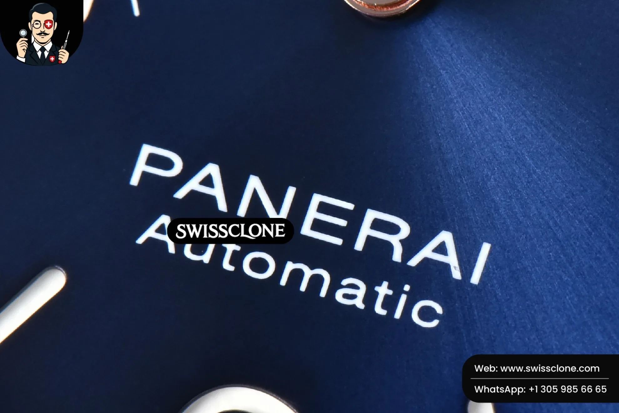 Panerai PAM1112 TTF 44 Blue Dial Blue Leather P9010 1:1 Super Clone - On-Wrist Presence View