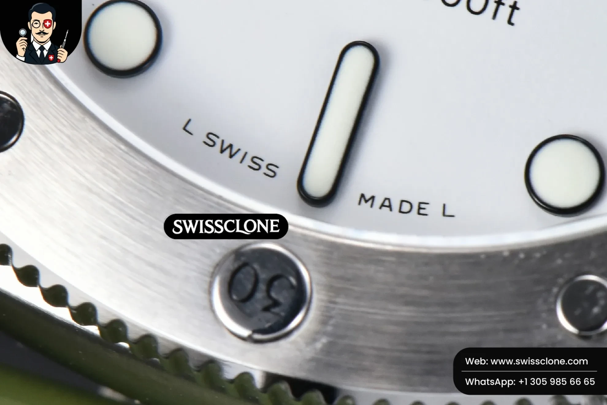 Panerai PAM1226 Sub Quaranta 44mm White Dial Green Rubber P900 - Clasp, Bracelet & Buckle Detail | 1:1 Swiss Super Clone