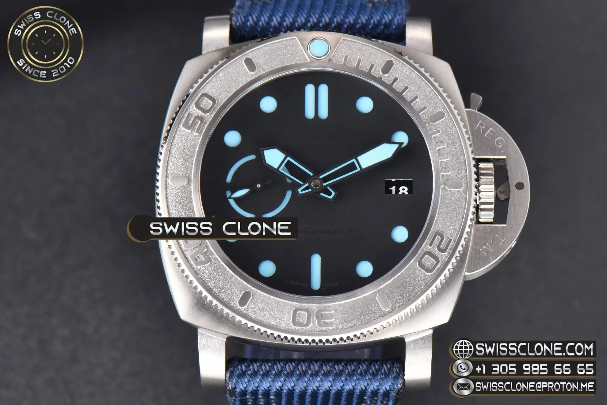 Panerai PAM985 Mike Horn Submersible Titanium 47mm Black Dial Nylon P9010 - Image 2