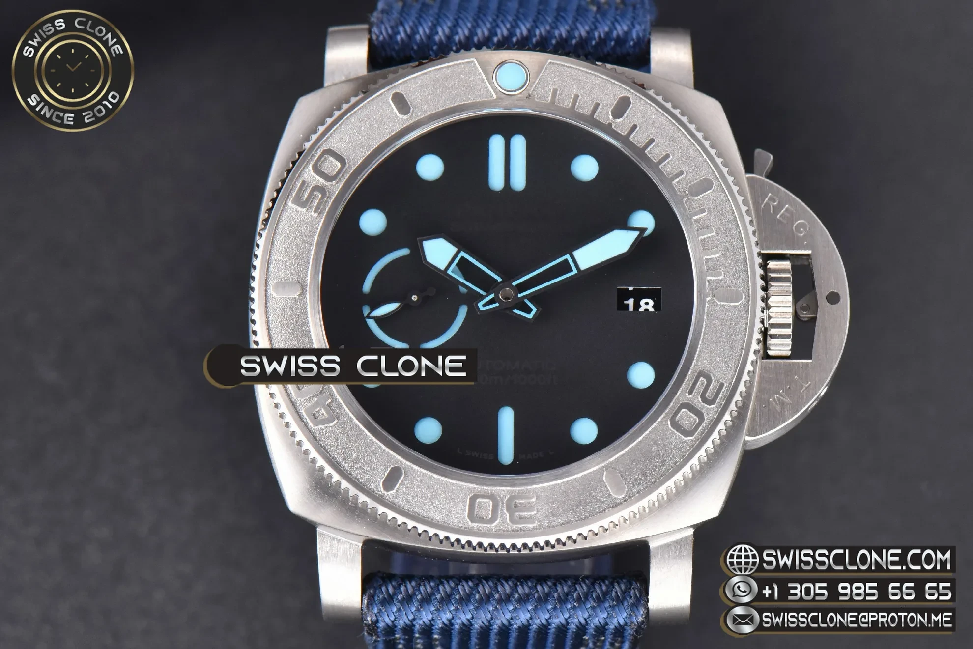 Panerai PAM985 Mike Horn Submersible Titanium 47mm Black Dial Nylon P9010