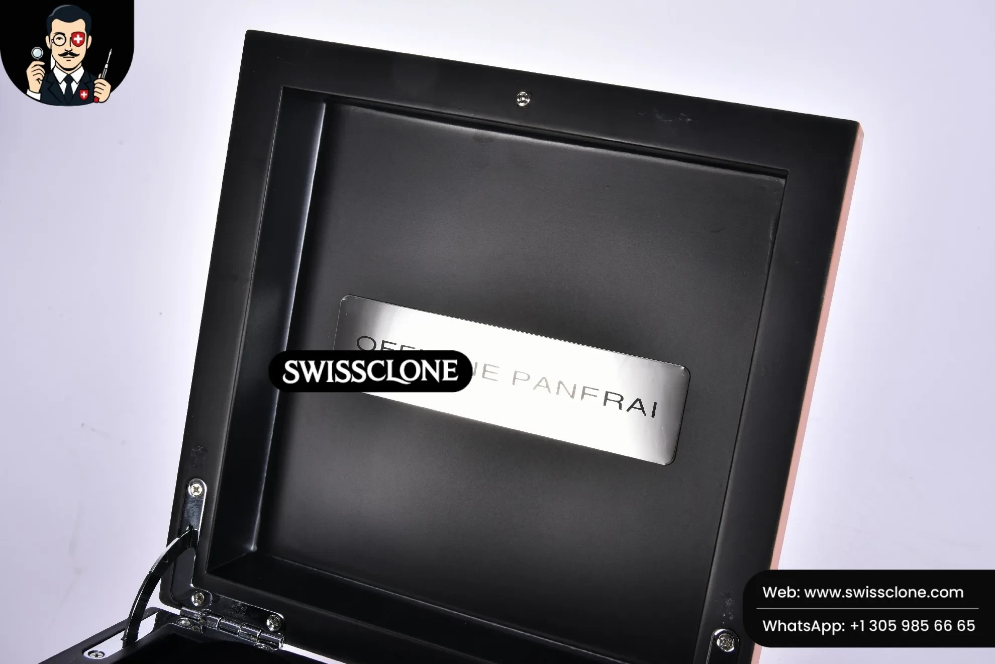 Panerai Wooden Box And Papers 1:1 Super Clone - Caseback & Cloned Calibre Movement