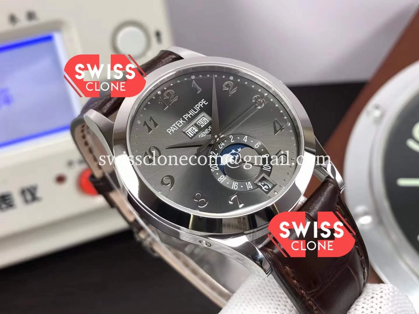 Patek Philippe Annual Calendar 5396 012 Complications Grey 1:1 Super Clone - Bezel & Case Profile