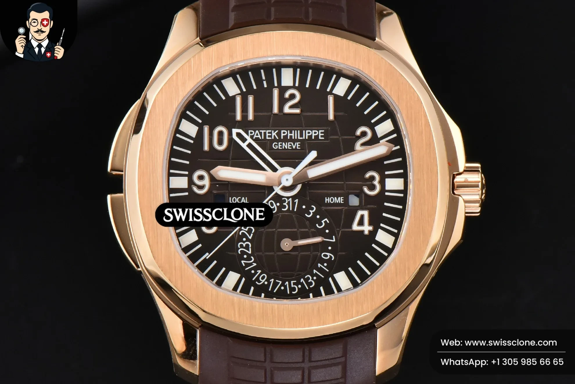 Patek Philippe Aquanaut 5164R 41mm Brown Dial Brown Rubber
