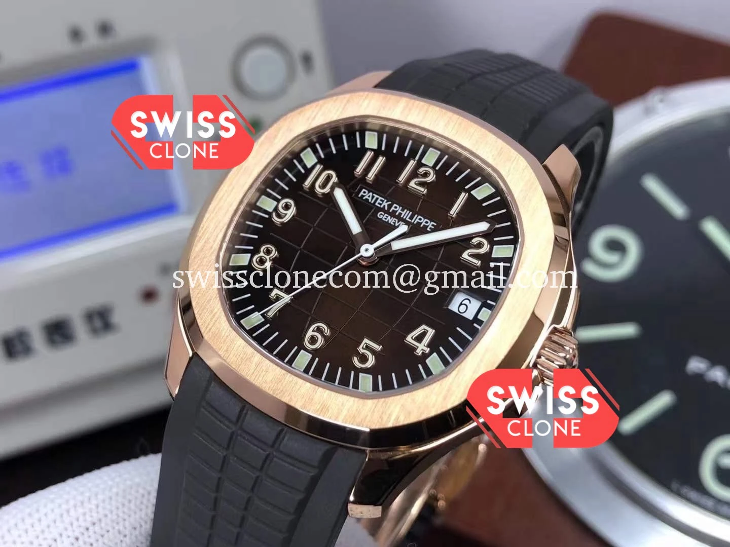 Patek Philippe Aquanaut 5167 001 904L Rose 1:1 Super Clone - Bezel & Case Profile