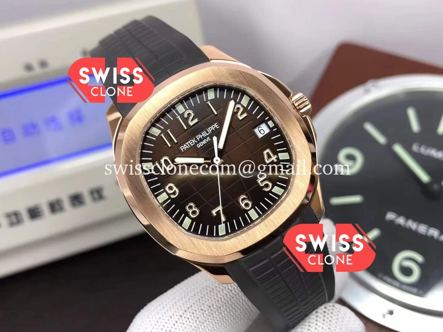 Patek Philippe Aquanaut 5167 001 904L Rose 1:1 Super Clone - Dial Macro Close-Up