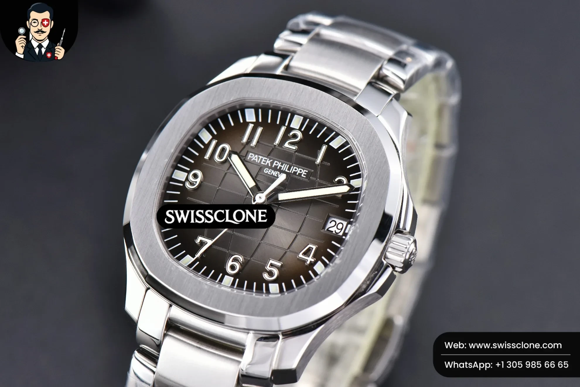 Patek Philippe Aquanaut 5167 40mm 3KF Black Dial (SW-29578) 1:1 Super Clone - Bezel & Lateral Case Profile