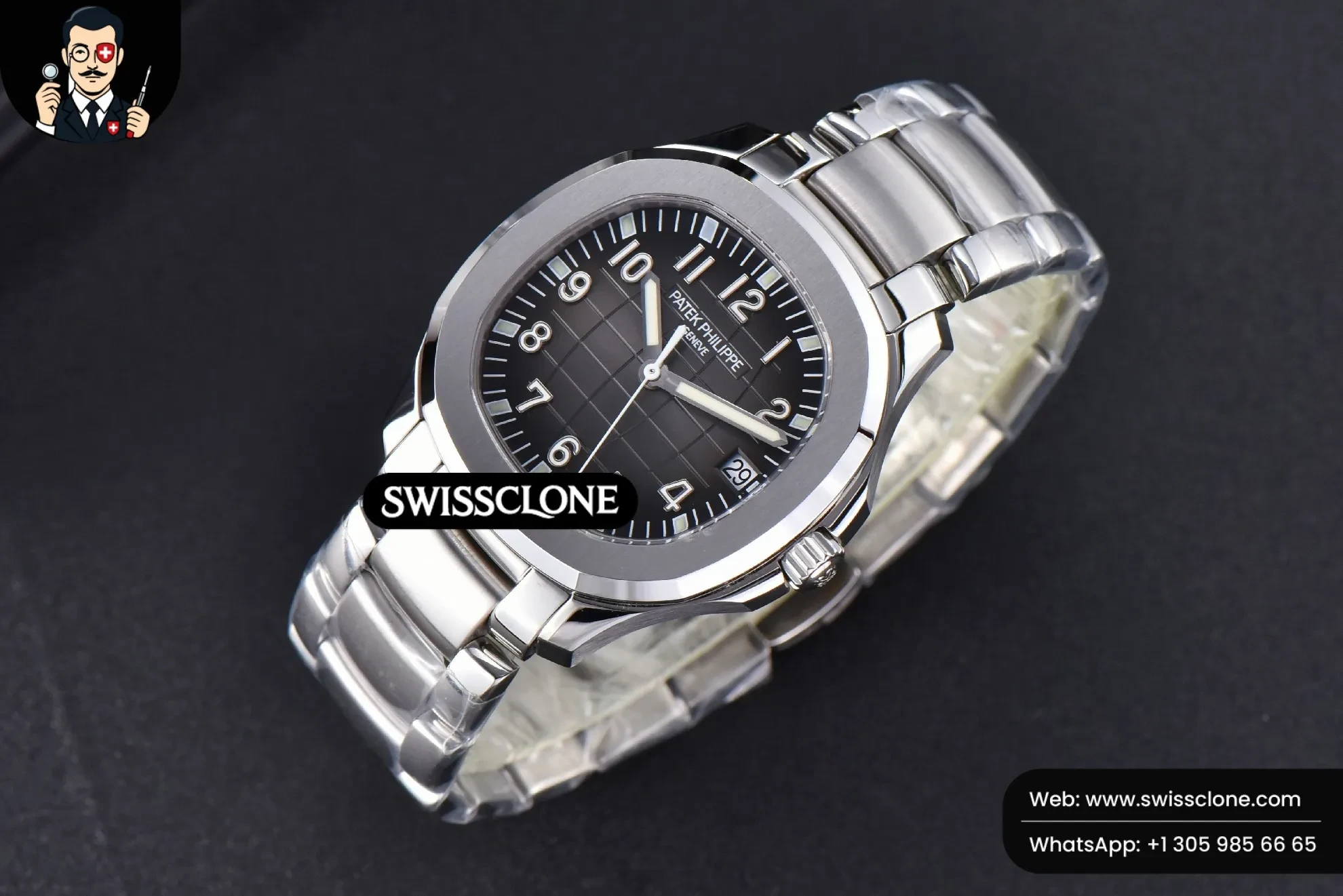 Patek Philippe Aquanaut 5167 40mm 3KF Black Dial (SW-29578) 1:1 Super Clone - Clasp & Bracelet Brushed Finishing
