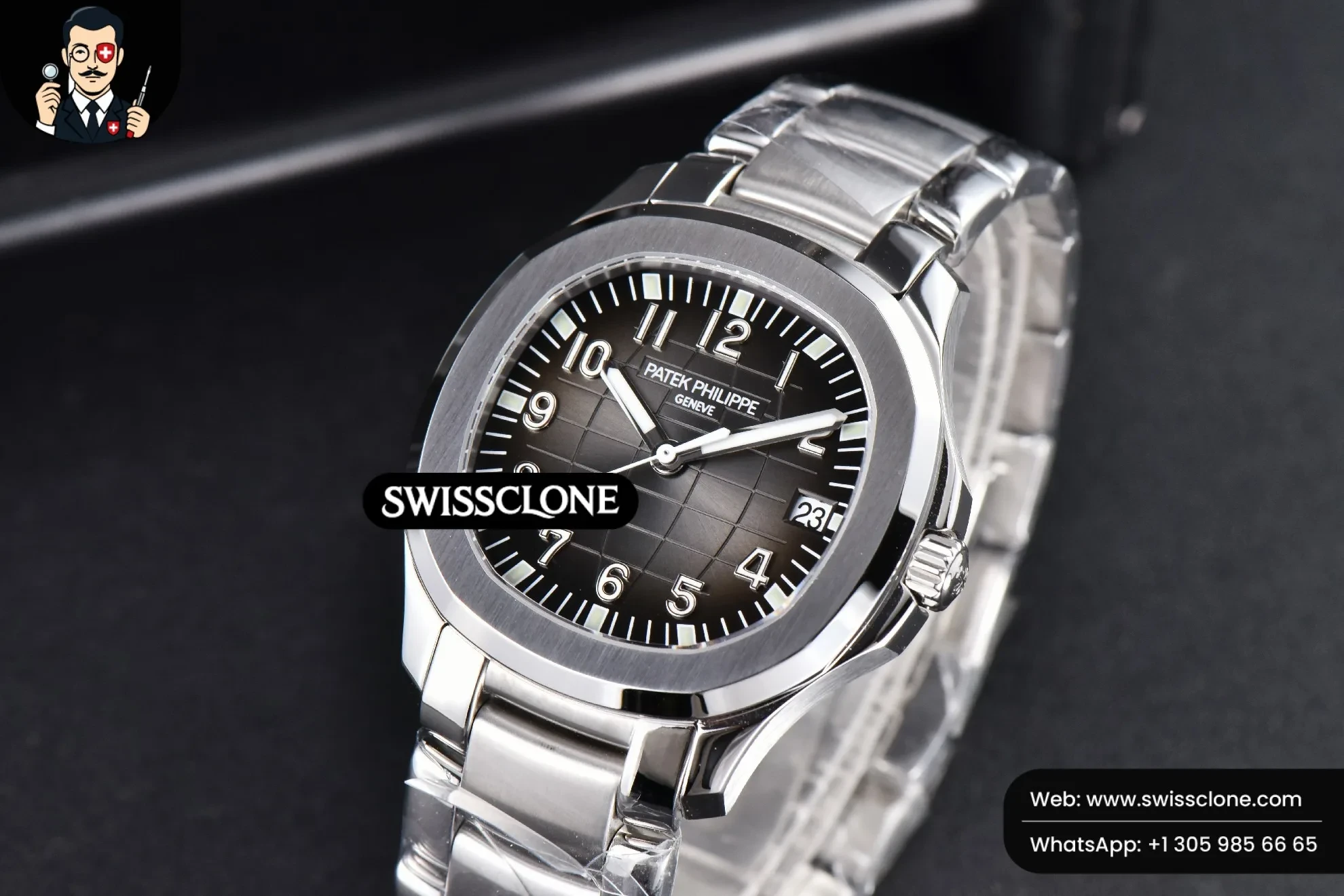 Patek Philippe Aquanaut 5167 40mm 3KF Black Dial 3K Factory 1:1 Super Clone - Clasp & Bracelet Finishing