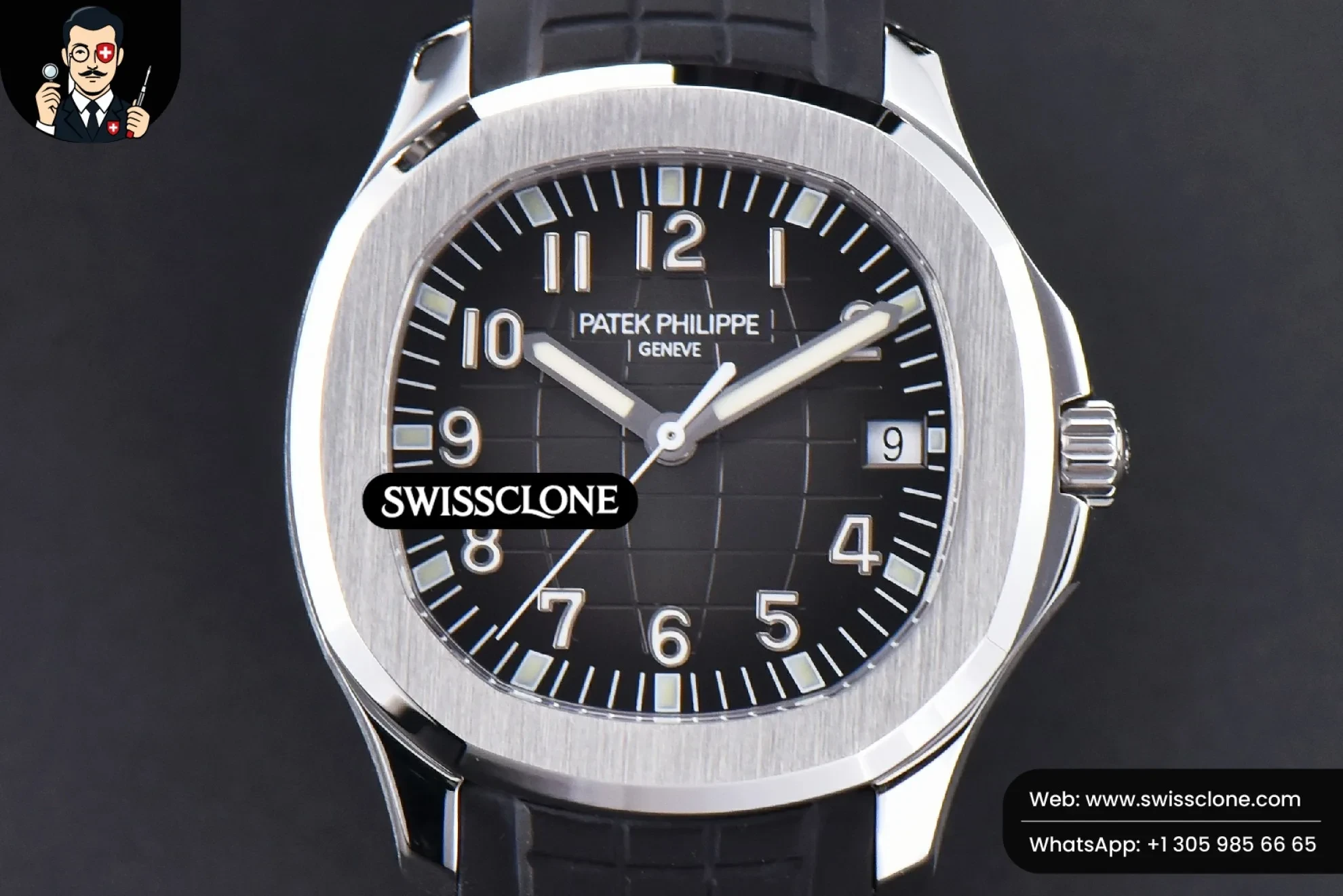 Patek Philippe Aquanaut 5167 40mm 3KF Black Dial Black Rubber