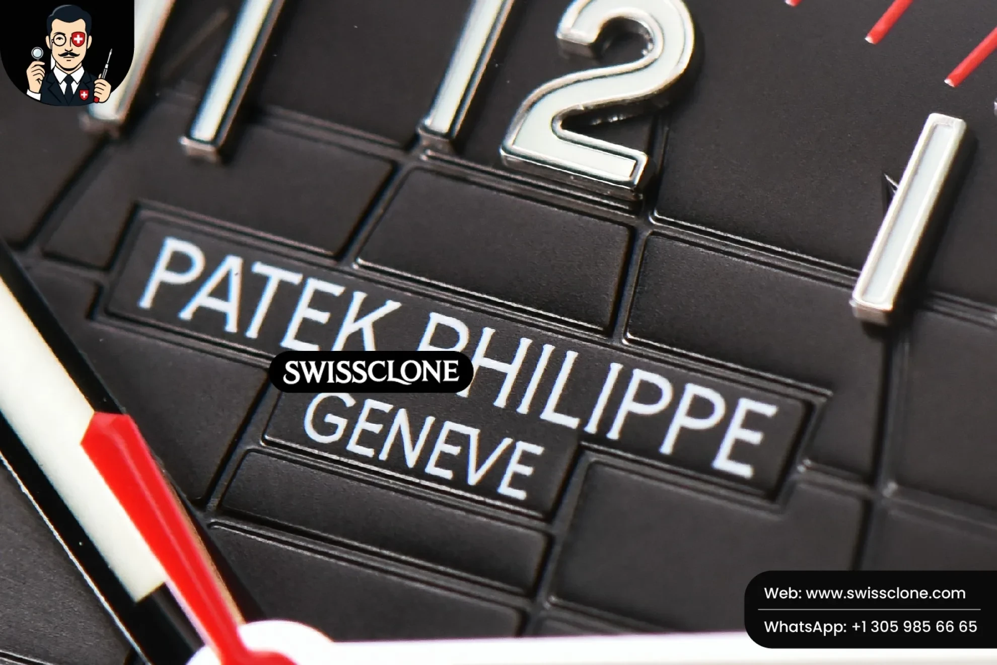 Patek Philippe Aquanaut 5167 40mm Singapore Gray Dial Red Hand Red Rubber 1:1 Super Clone - Clasp & Bracelet Finishing