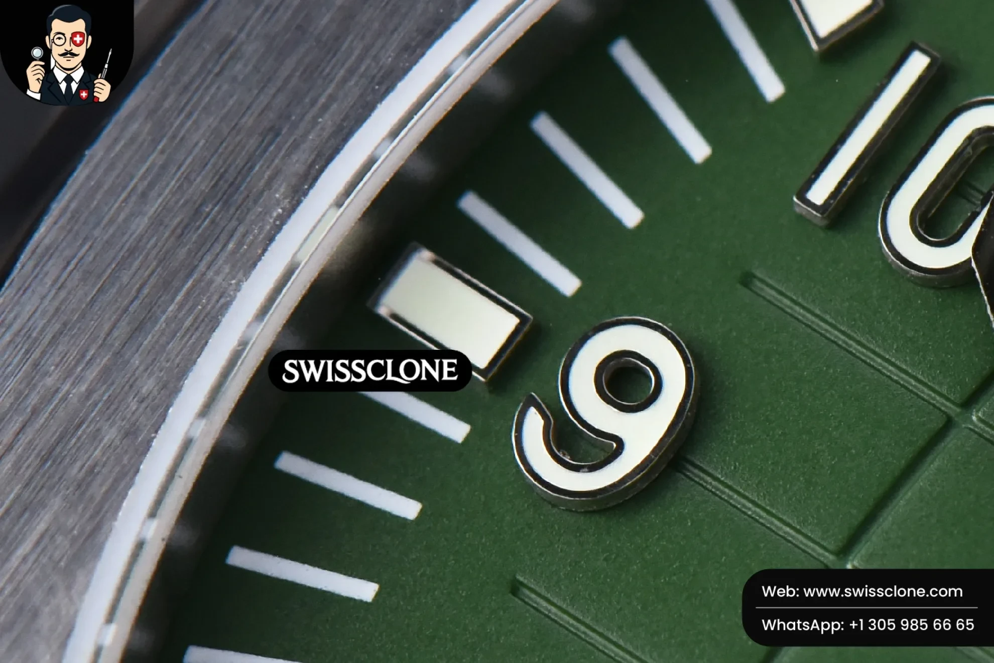 Patek Philippe Aquanaut 5168 42mm Green Dial Green Rubber 1:1 Super Clone - Clasp & Bracelet Finishing