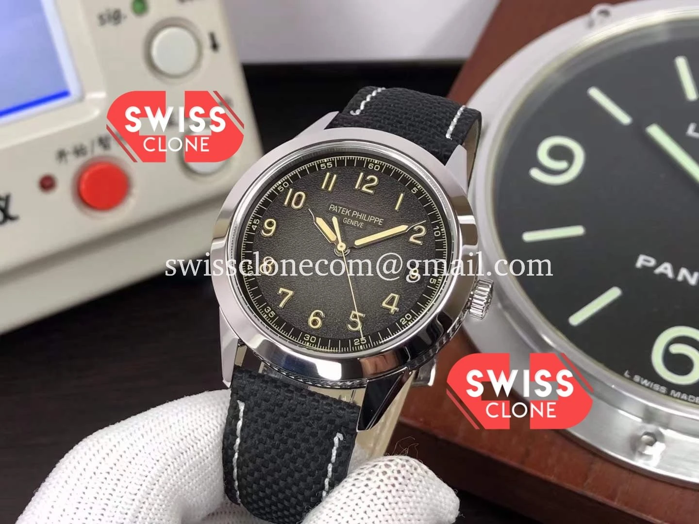 Patek Philippe Calatrava 5226G 001Hybrid Leather/Canvas 1:1 Super Clone - Bezel & Case Profile