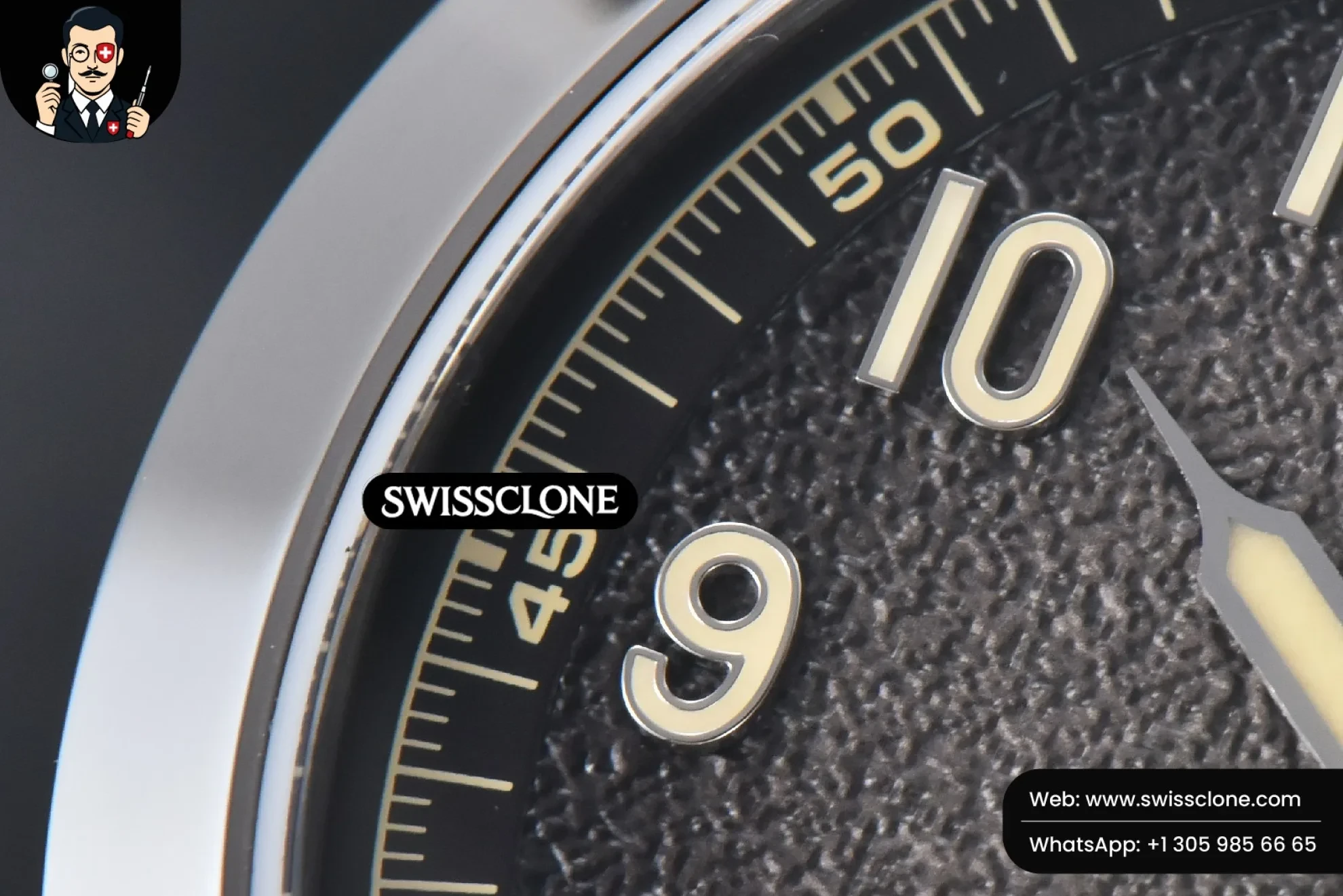 Patek Philippe Calatrava 5226G 40mm Gray Dial Nylon MY9015 Mod 1:1 Super Clone - Bezel & Case Profile