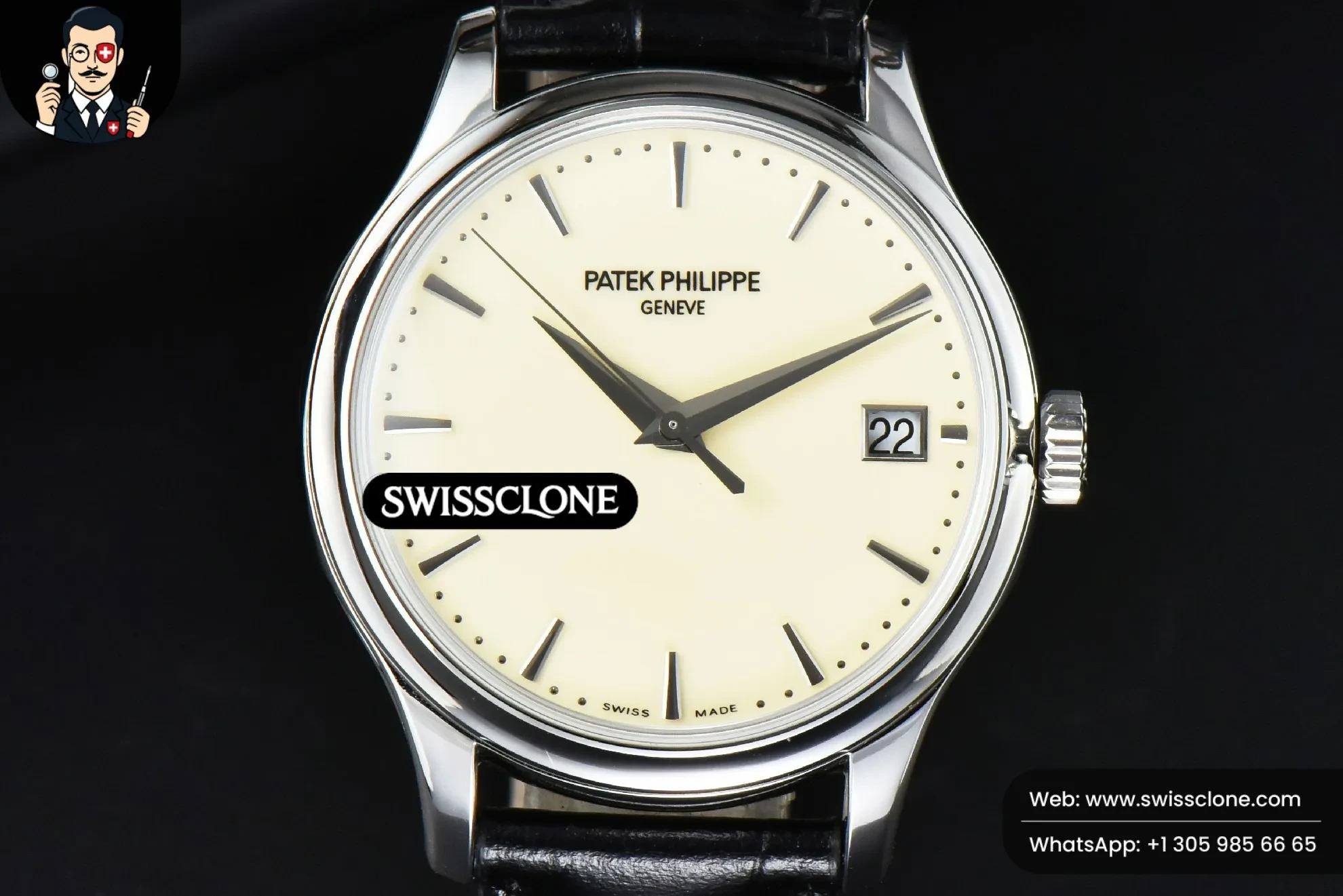Patek Philippe Calatrava 5227 38mm Beige Dial Black Leather 9015
