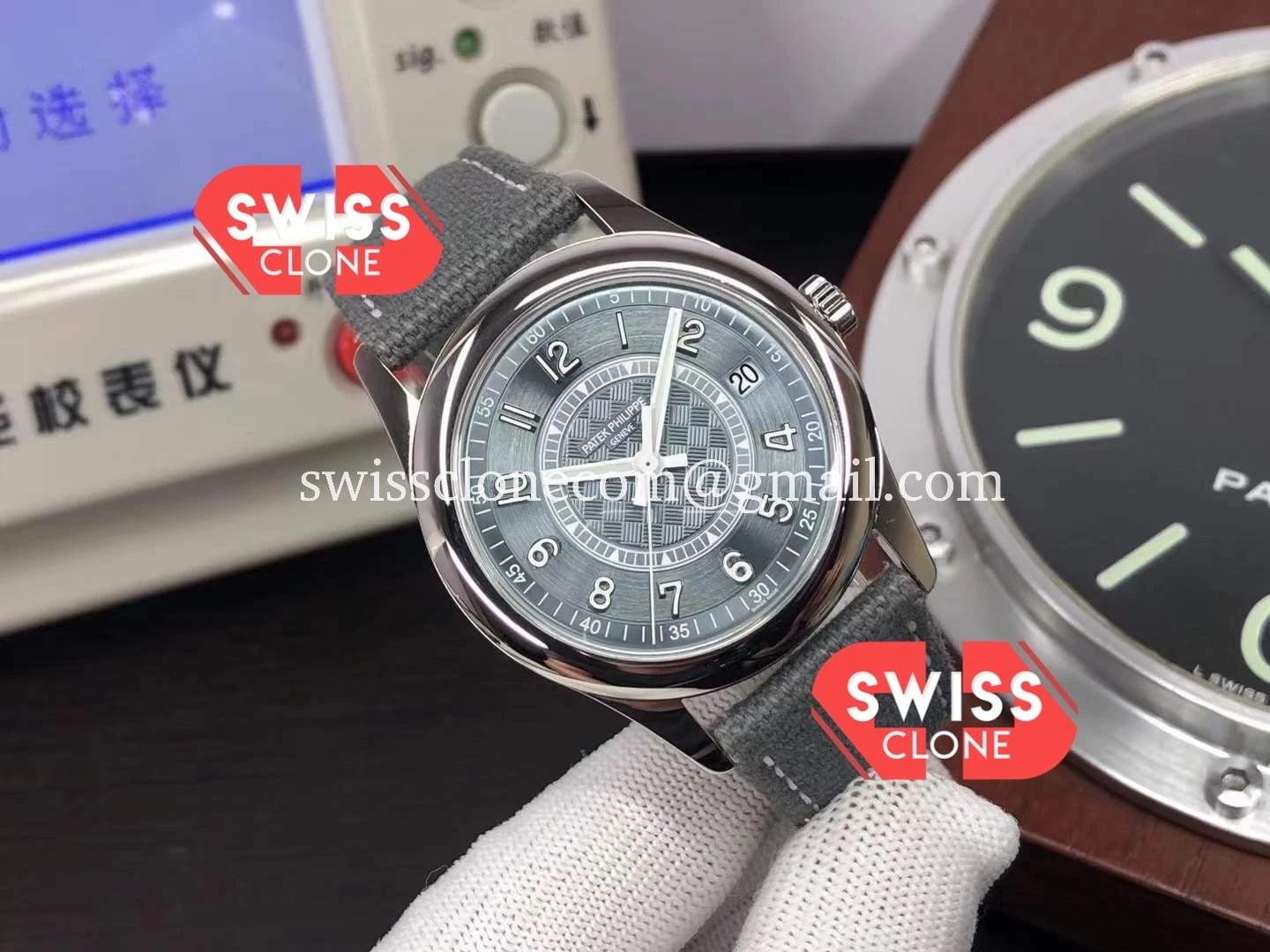Patek Philippe Calatrava Steel 6007A 1:1 Super Clone - Dial Macro Close-Up