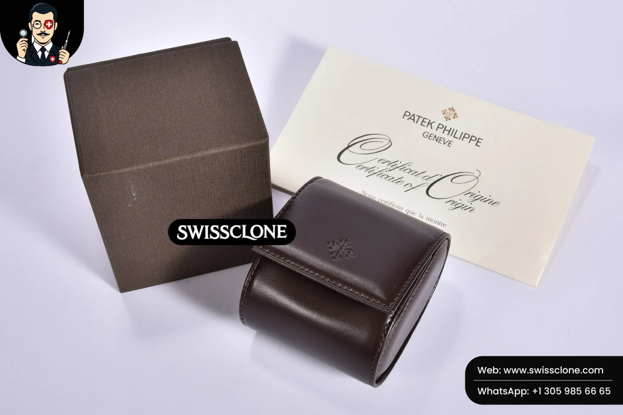 Patek Philippe Gift Box And Papers 1:1 Super Clone - Caseback & Cloned Calibre Movement