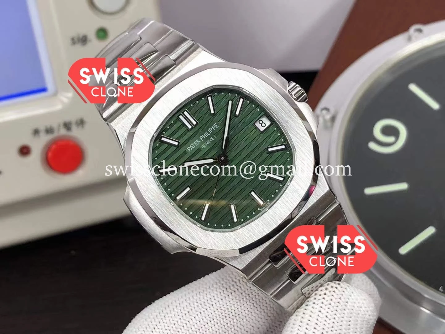Patek Philippe Nautilus 5711/1A 014 Green Dial 904L 1:1 Super Clone - Dial Macro Close-Up