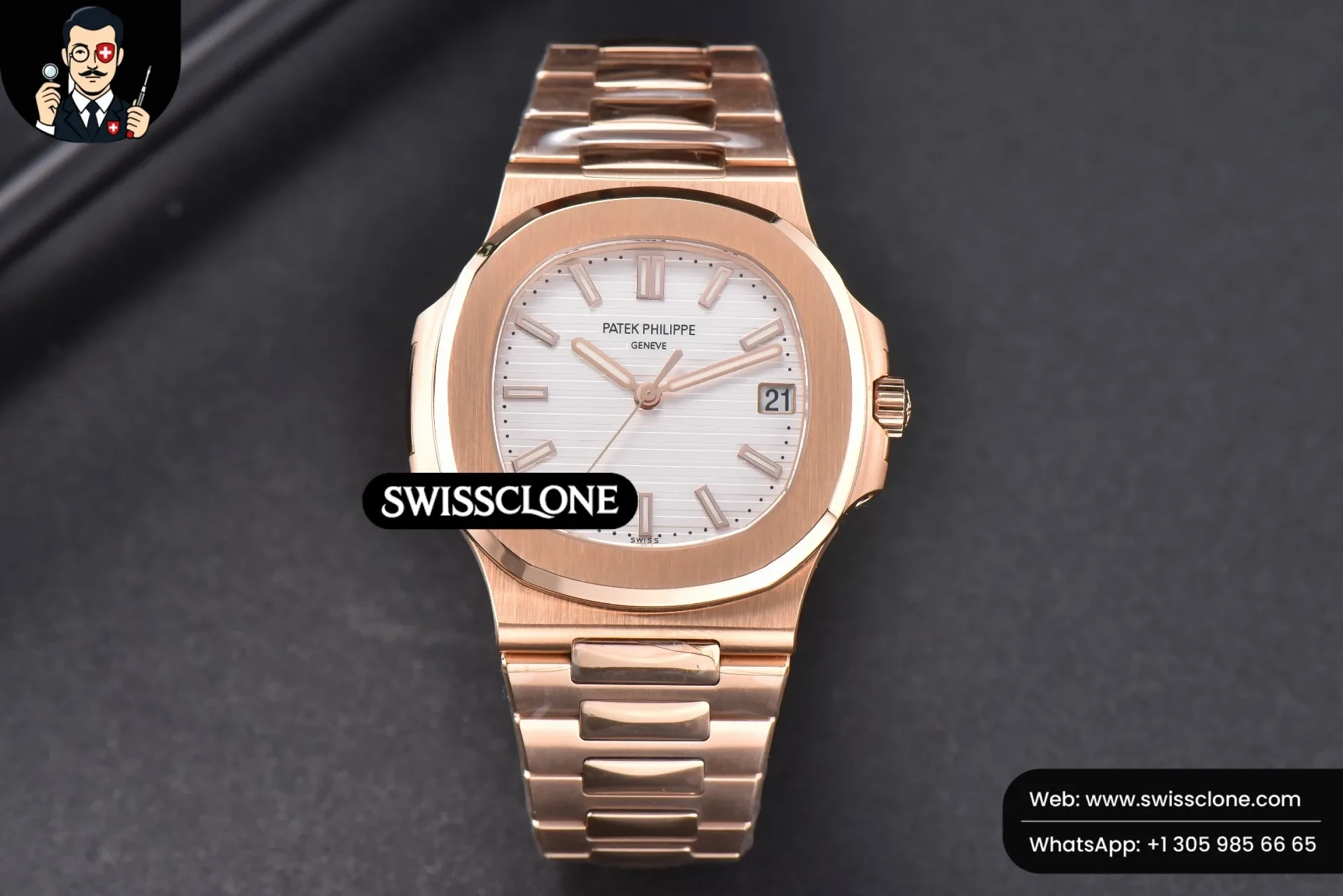 Patek Philippe Nautilus 5711/1R White Textured Dial on 324CS