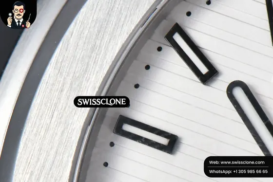 Patek Philippe Nautilus 5711 40mm White Dial Black Rubber A324SC 1:1 Super Clone - Lateral Case Thickness Profile