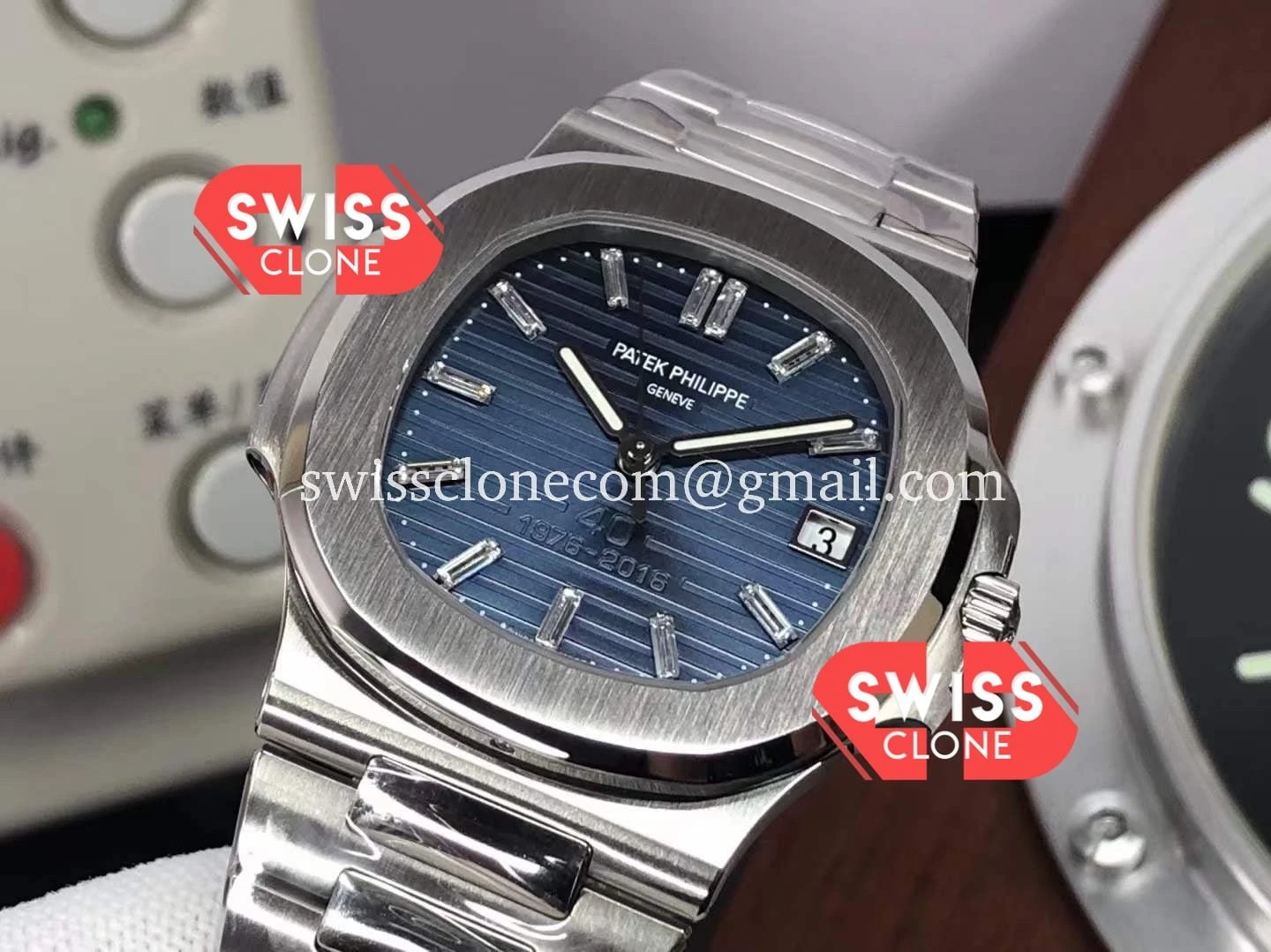 Patek Philippe Nautilus 5711 Blue Dial 50th Anniverasy 1:1 Super Clone - Clasp & Bracelet Finishing