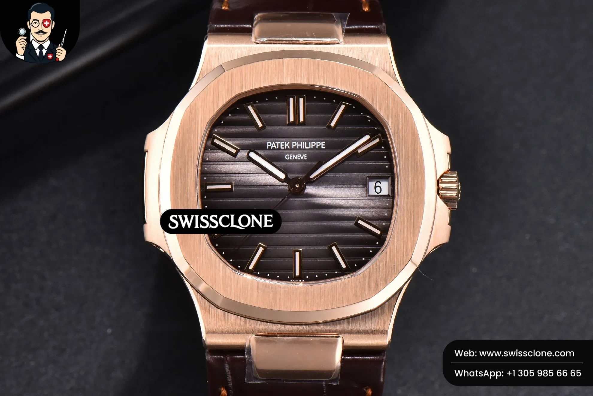 Patek Philippe Nautilus 5711R 40mm 3KF Brown Dial Brown Leather